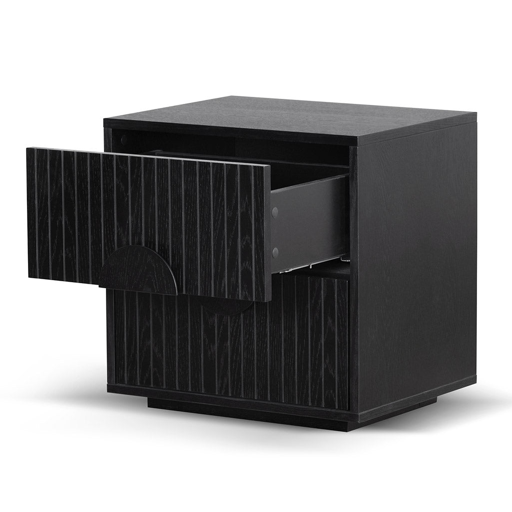 - Bedside Table - Black Oak