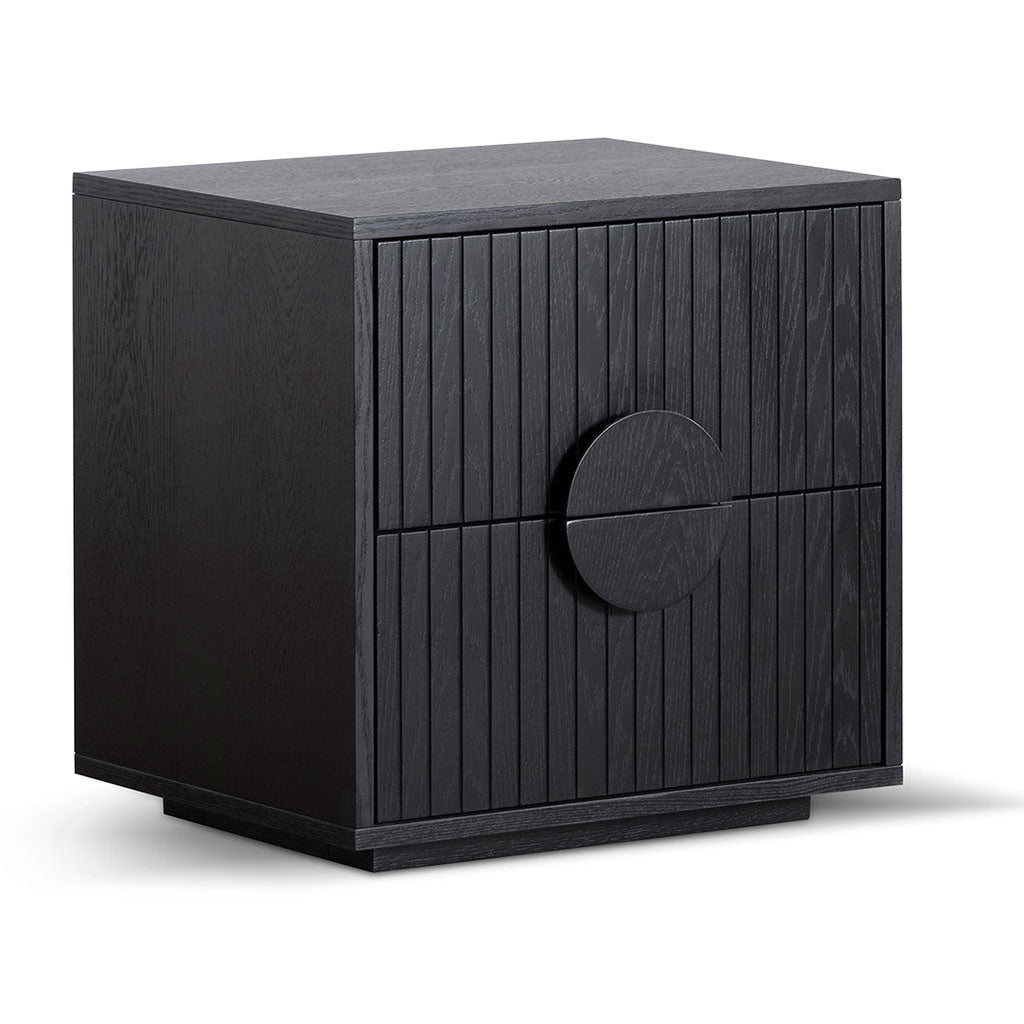 - Bedside Table - Black Oak