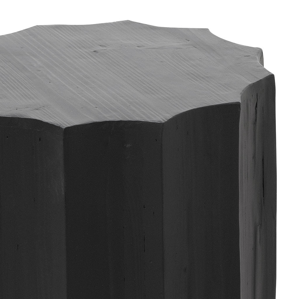 40cm (D) recycled Capri Side Table - Full Black