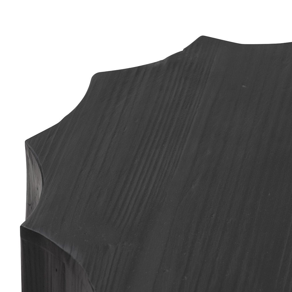40cm (D) recycled Capri Side Table - Full Black