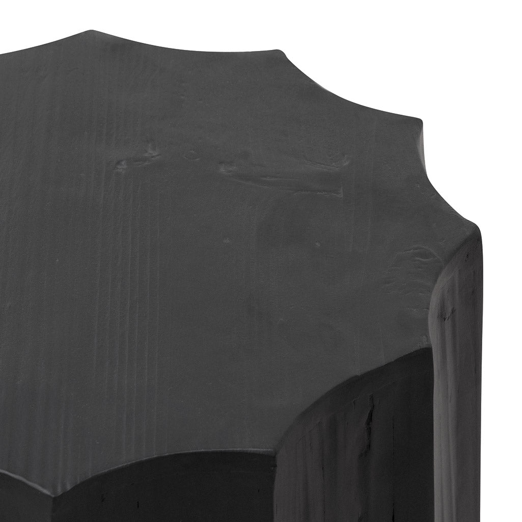 40cm (D) recycled Capri Side Table - Full Black