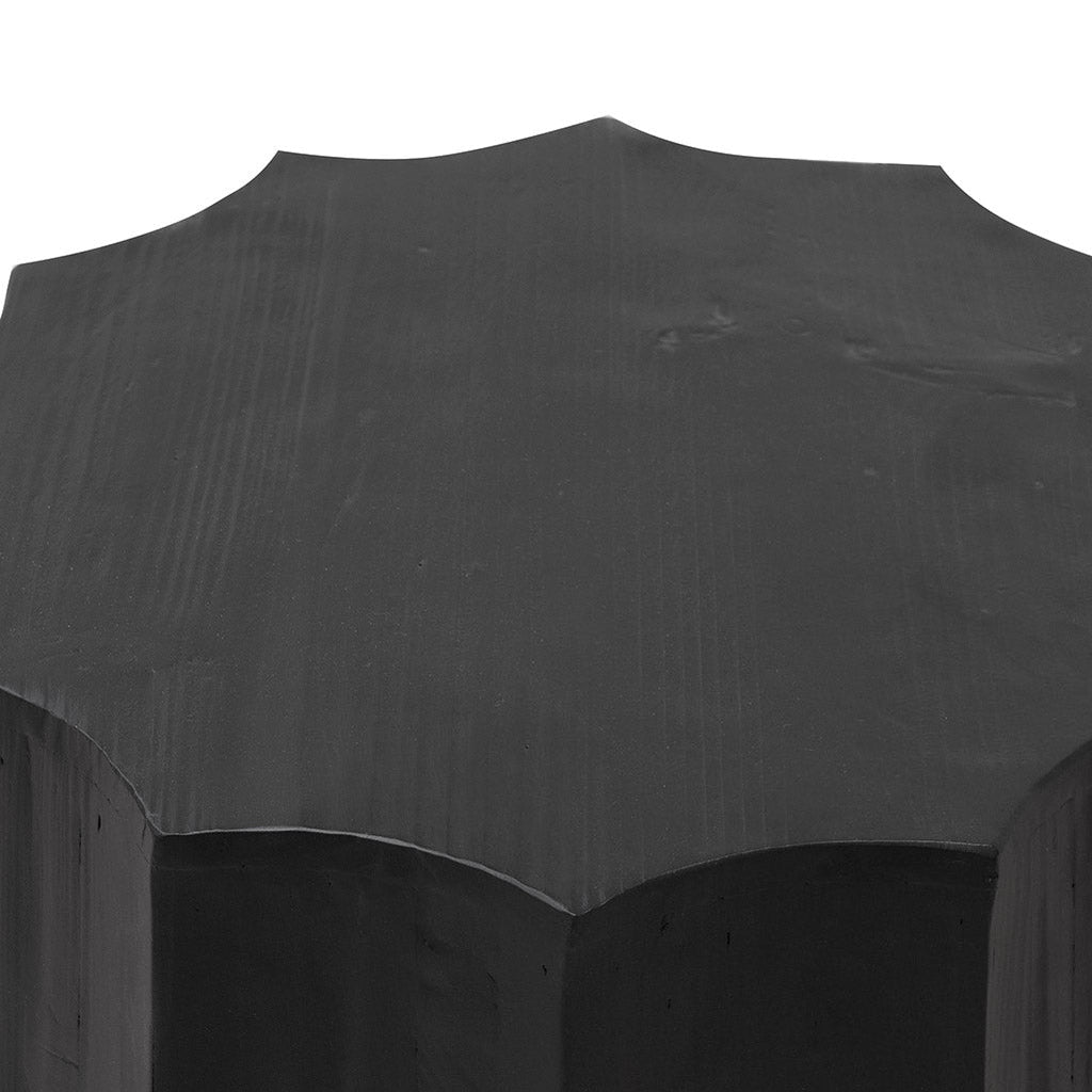 40cm (D) recycled Capri Side Table - Full Black