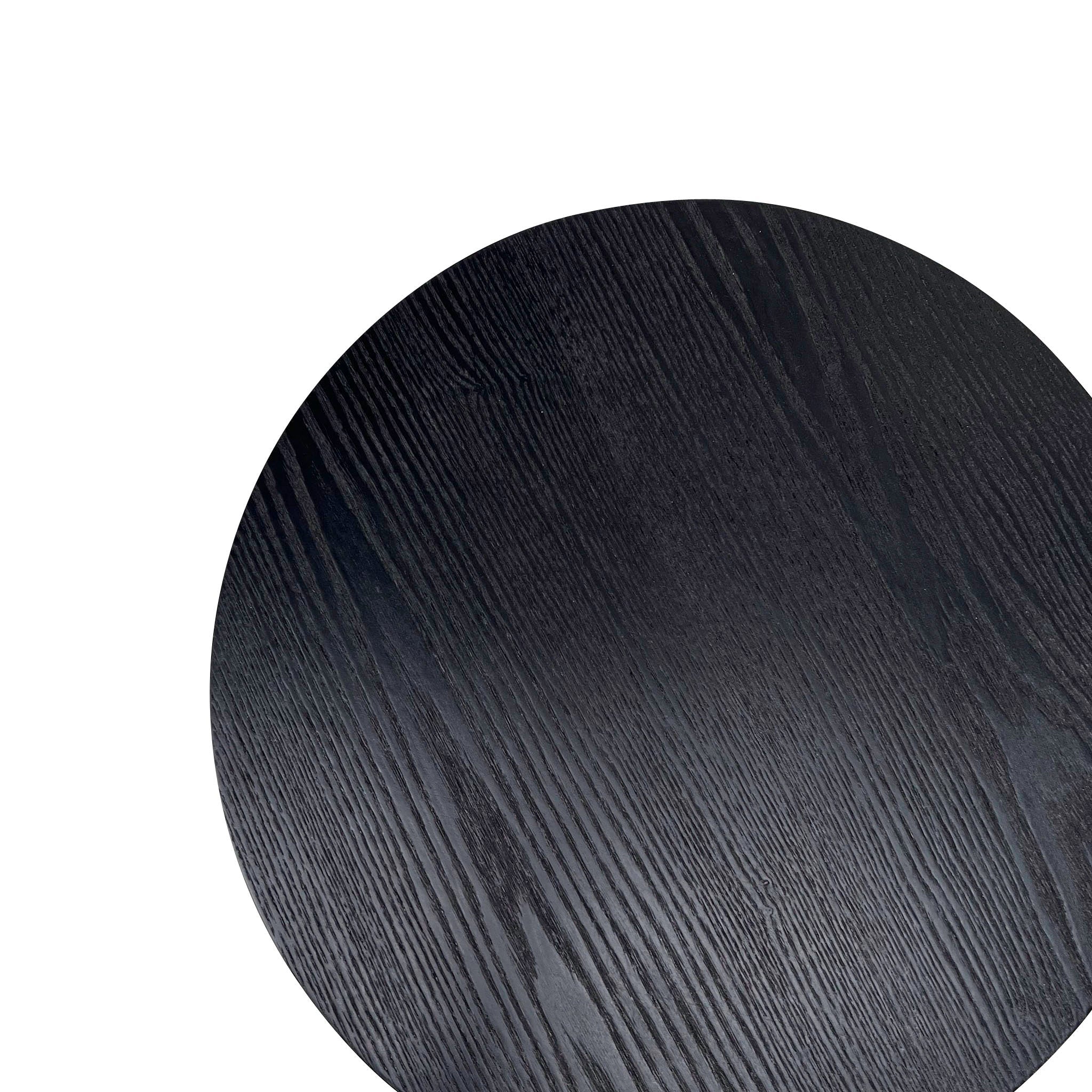 Round Capri Side Table - Full Black