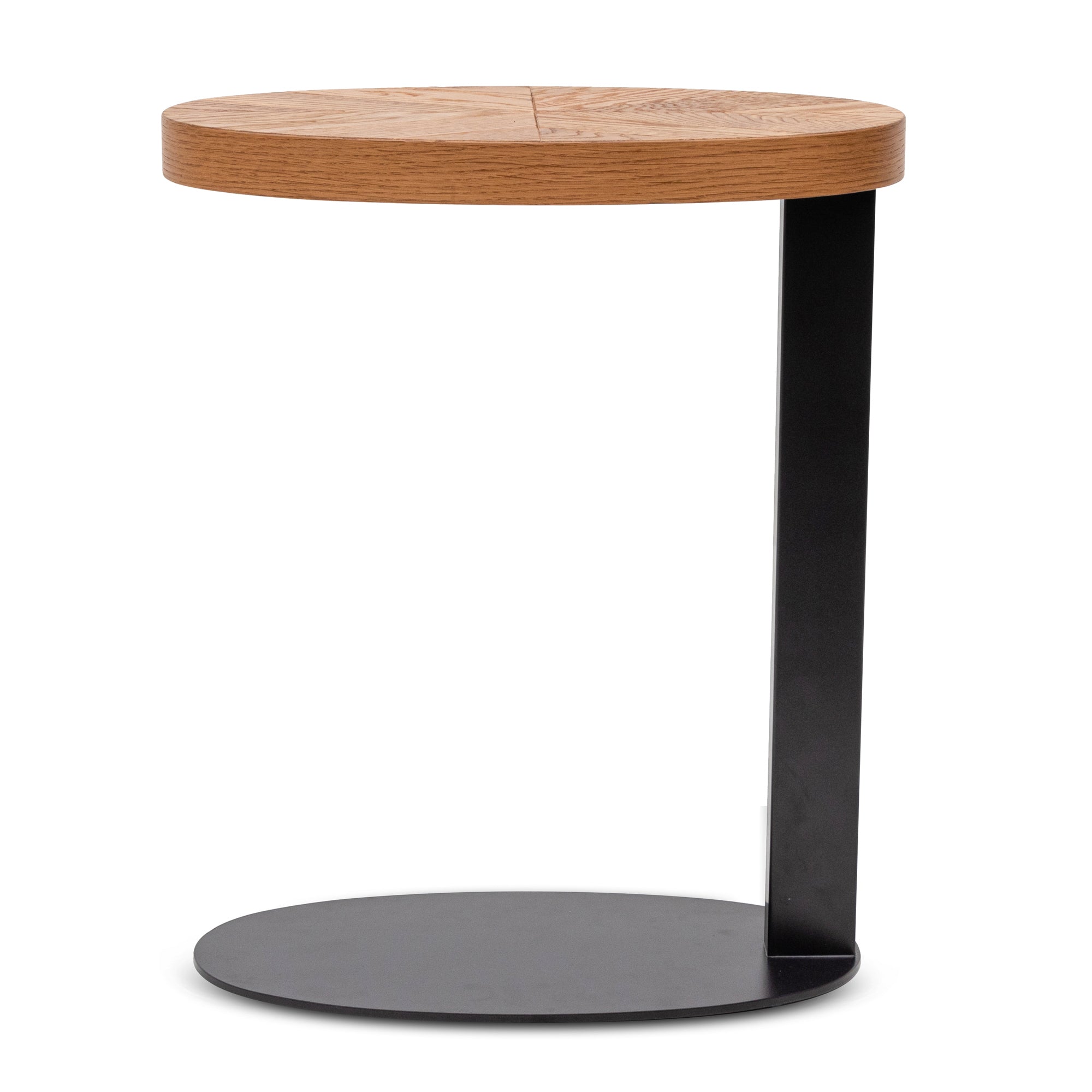 Oval Capri Side Table - European Knotty Oak