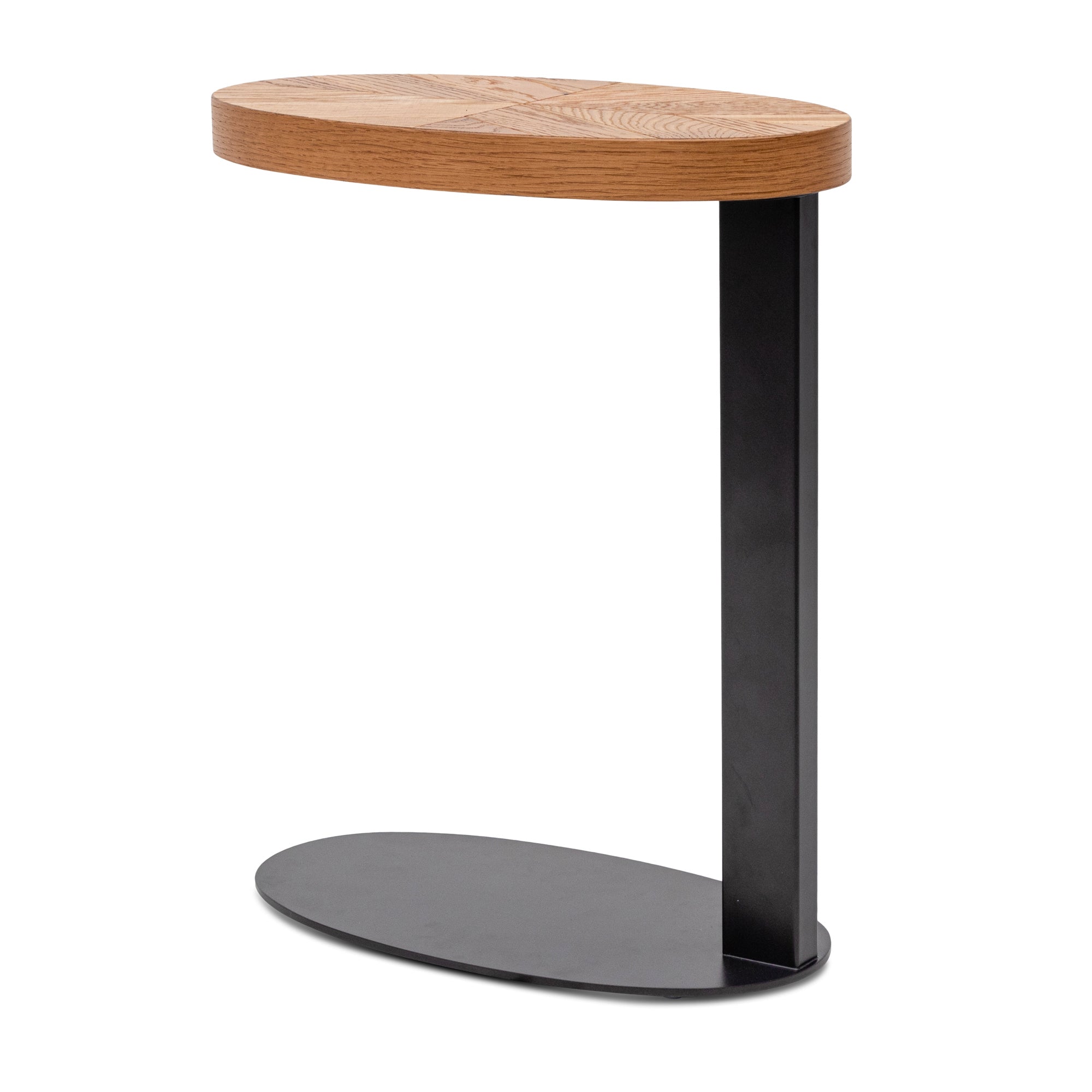 Oval Capri Side Table - European Knotty Oak