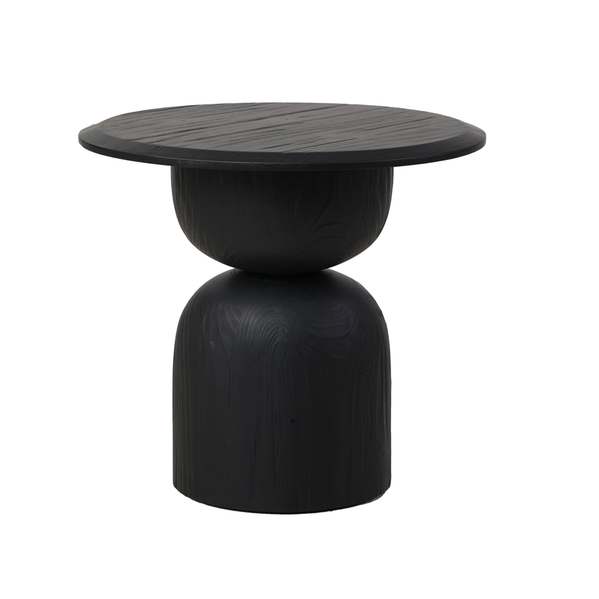 Round Capri Side Table - Full Black