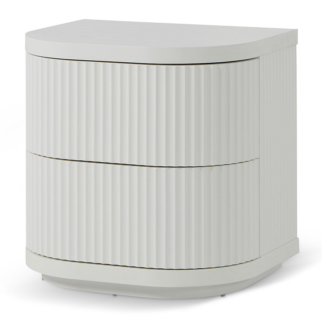 Bedside Table - Full White