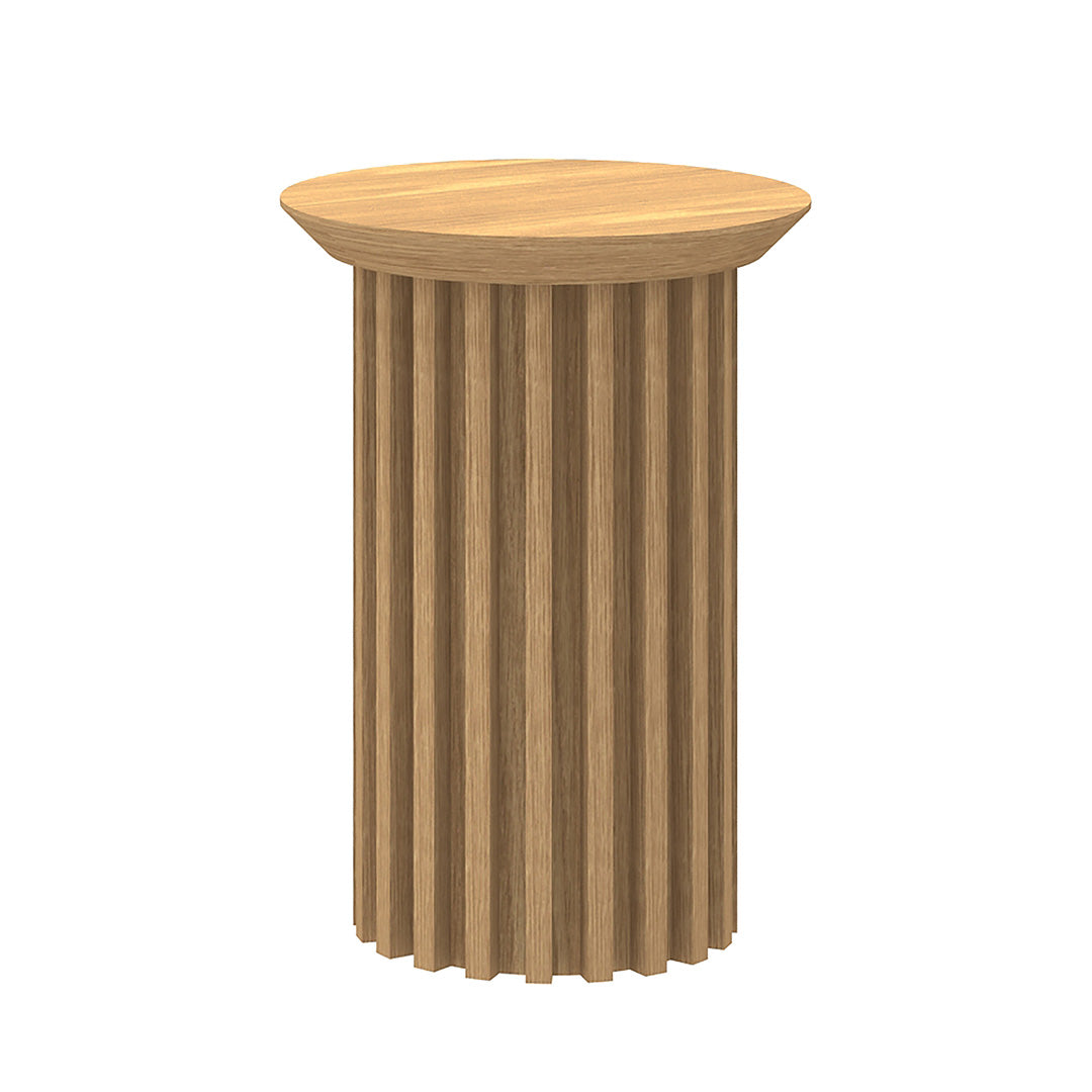 Round Capri Side Table - Natural Oak