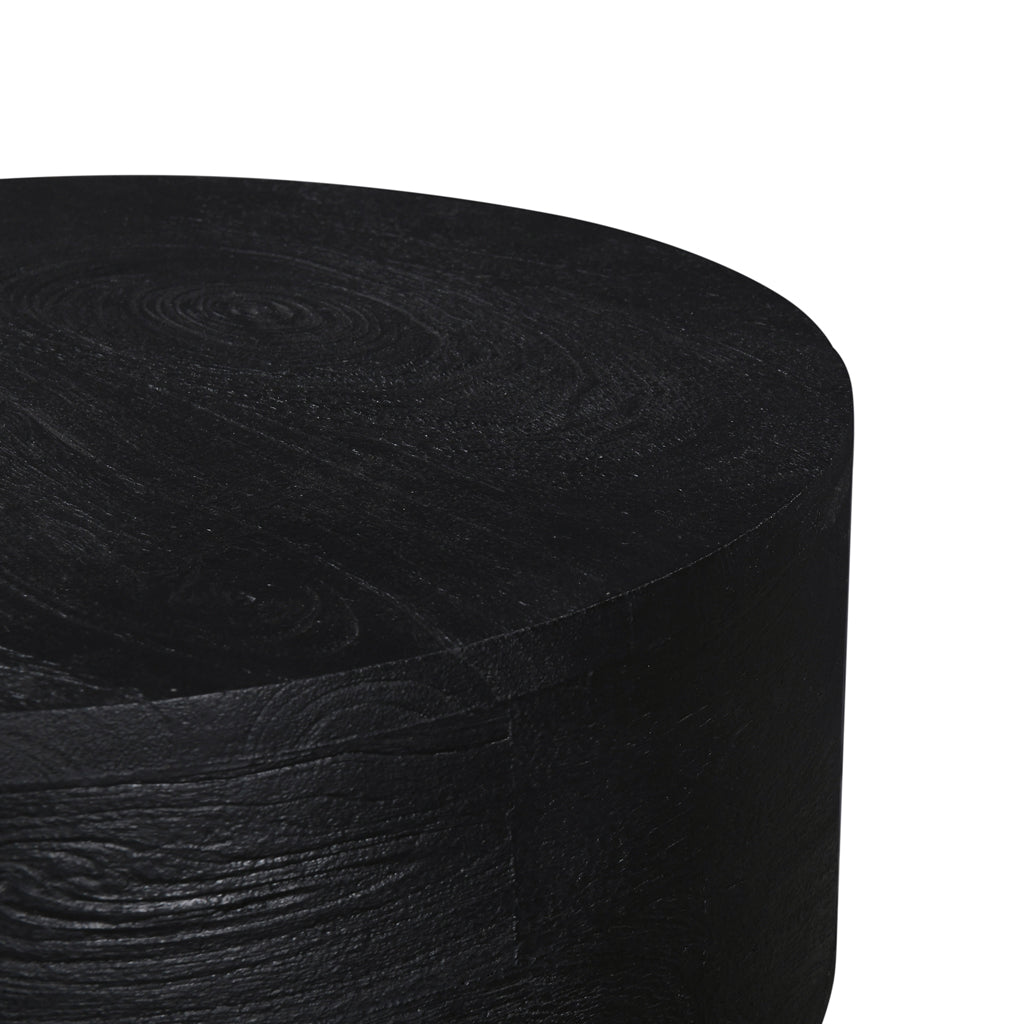 40cm Round Capri Side Table - Black