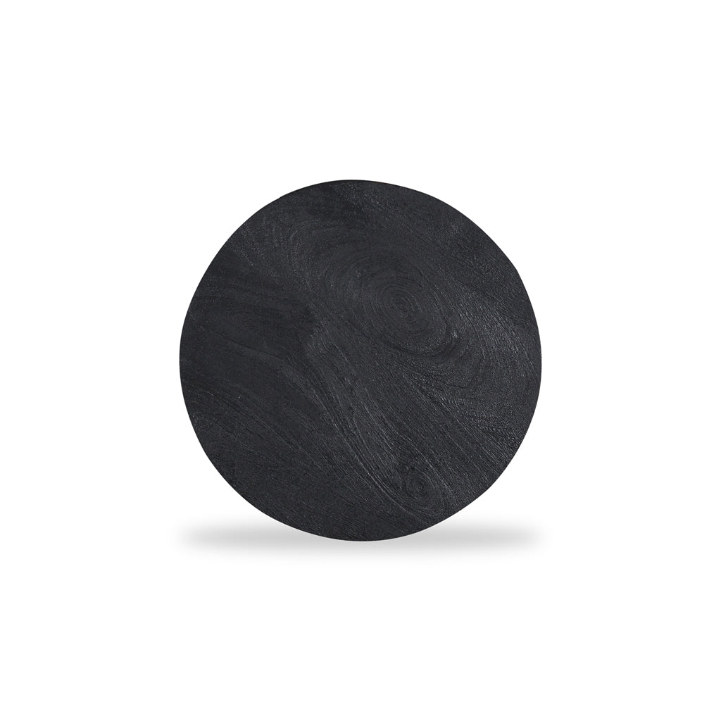40cm Round Capri Side Table - Black