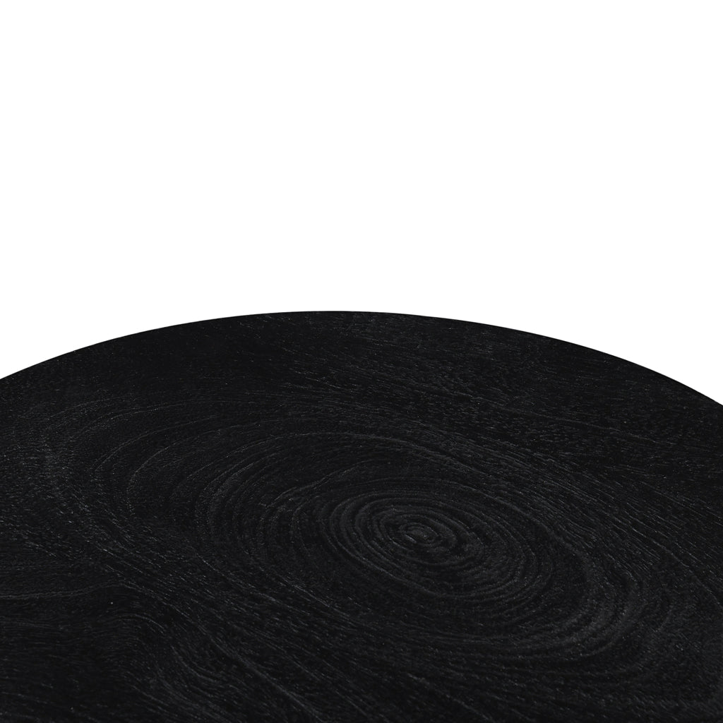 40cm Round Capri Side Table - Black