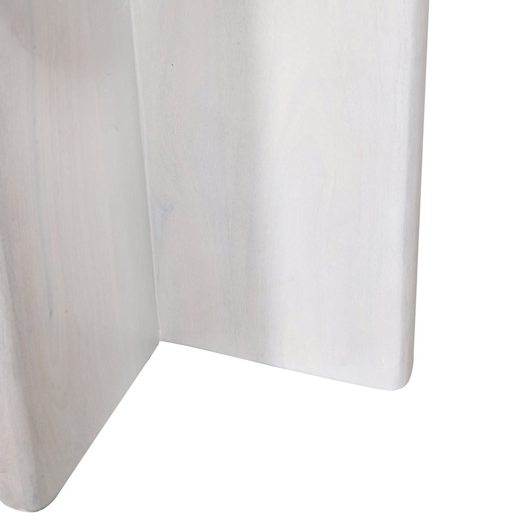 40cm Round Capri Side Table - Cafe White