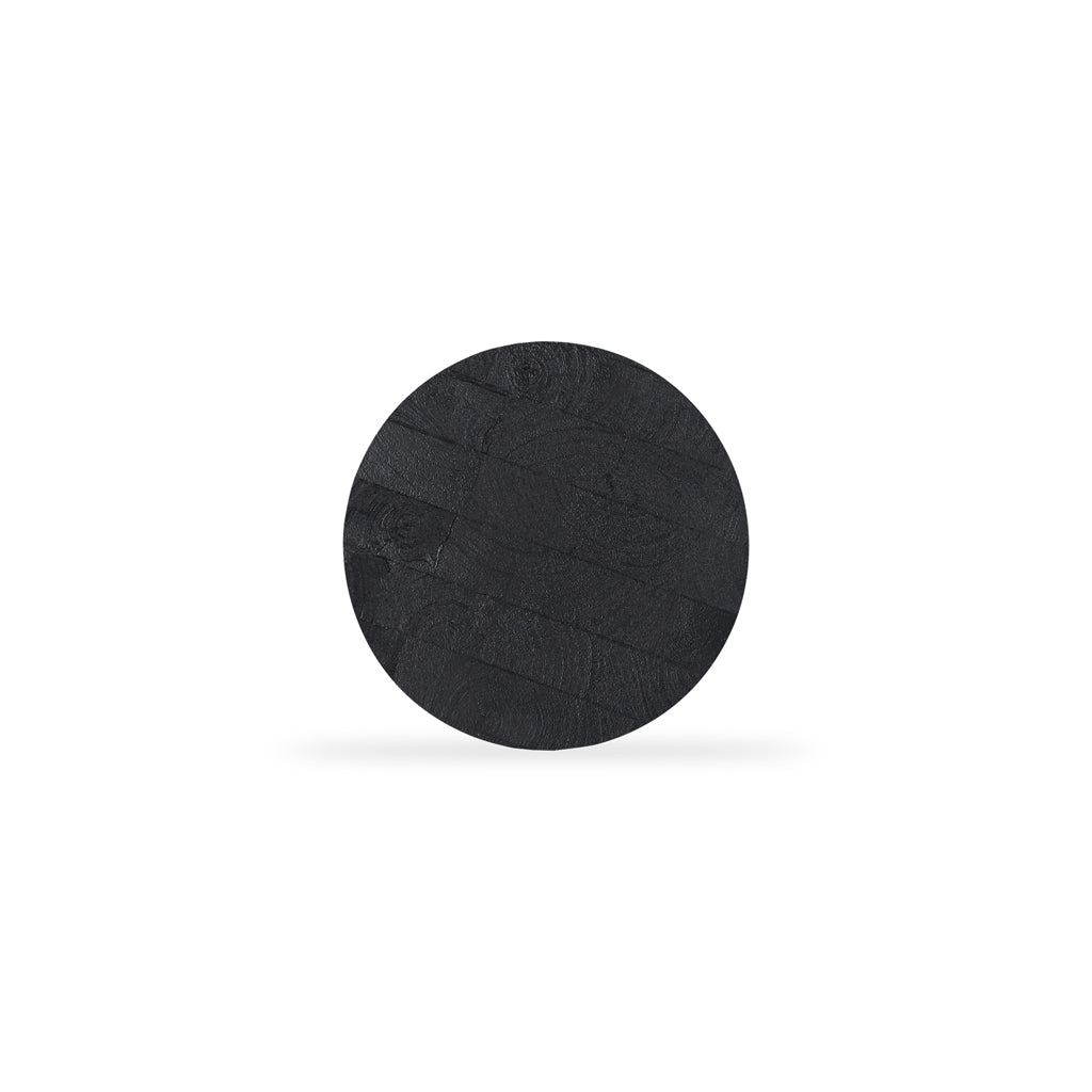 40cm Round Capri Side Table - Full Black