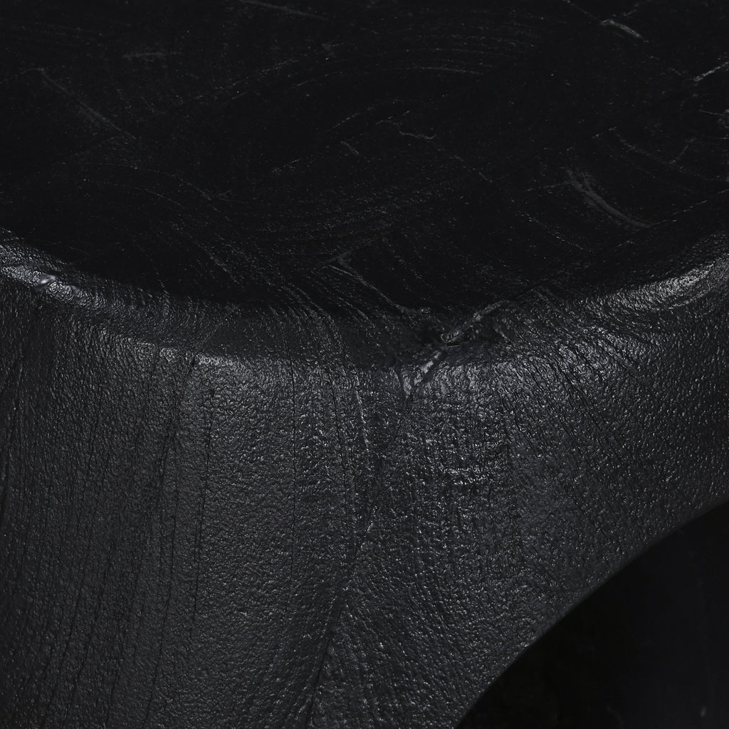 40cm Round Capri Side Table - Full Black