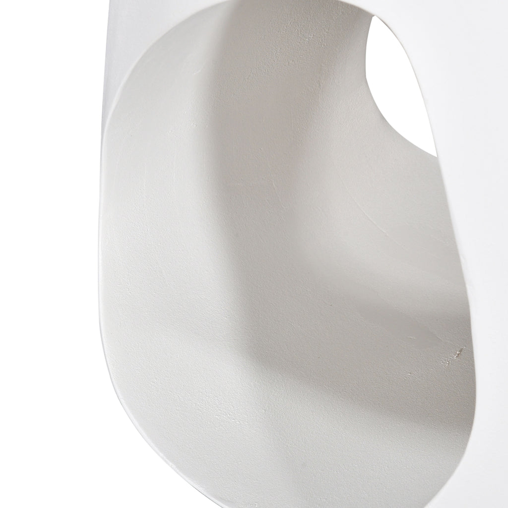 32cm Round Capri Side Table - White