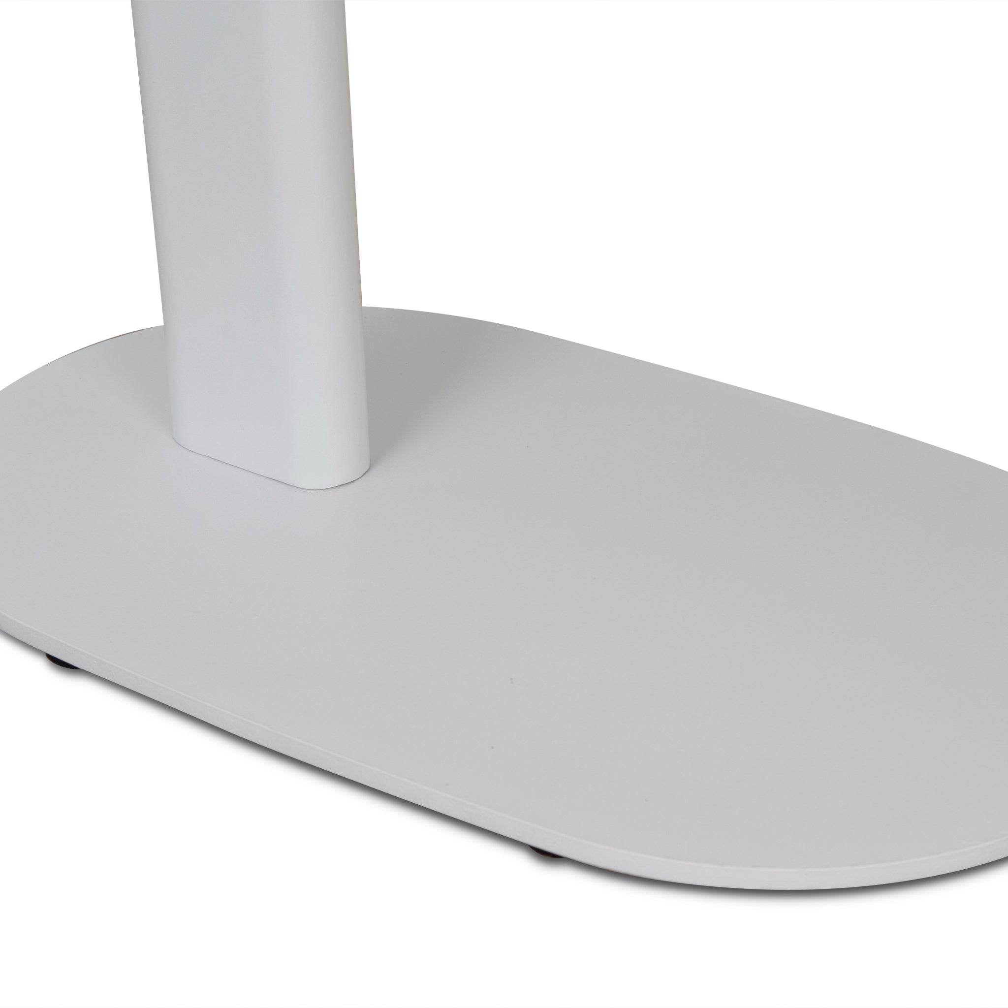 60cm Marble Capri Side Table - White Base