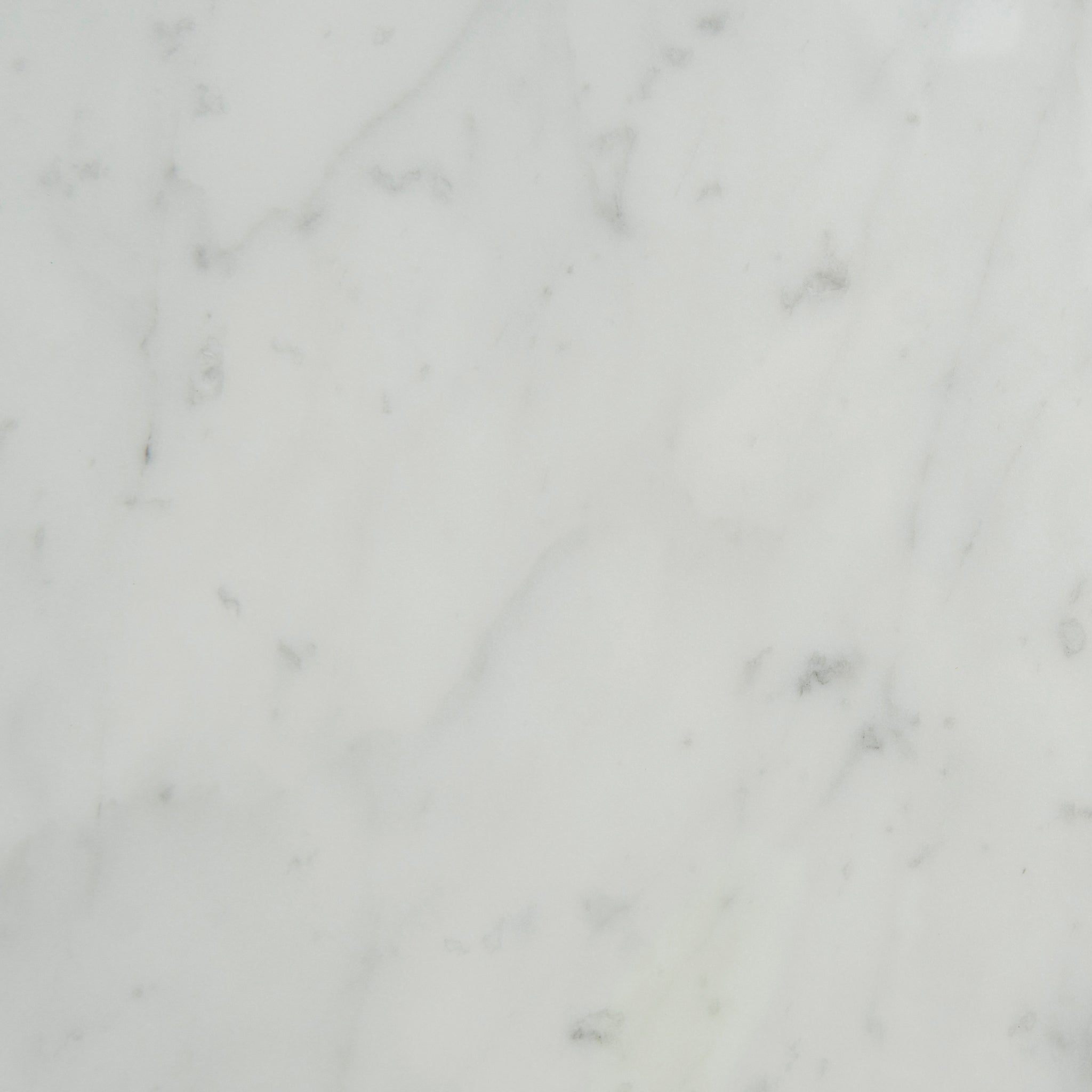 60cm Marble Capri Side Table - White Base