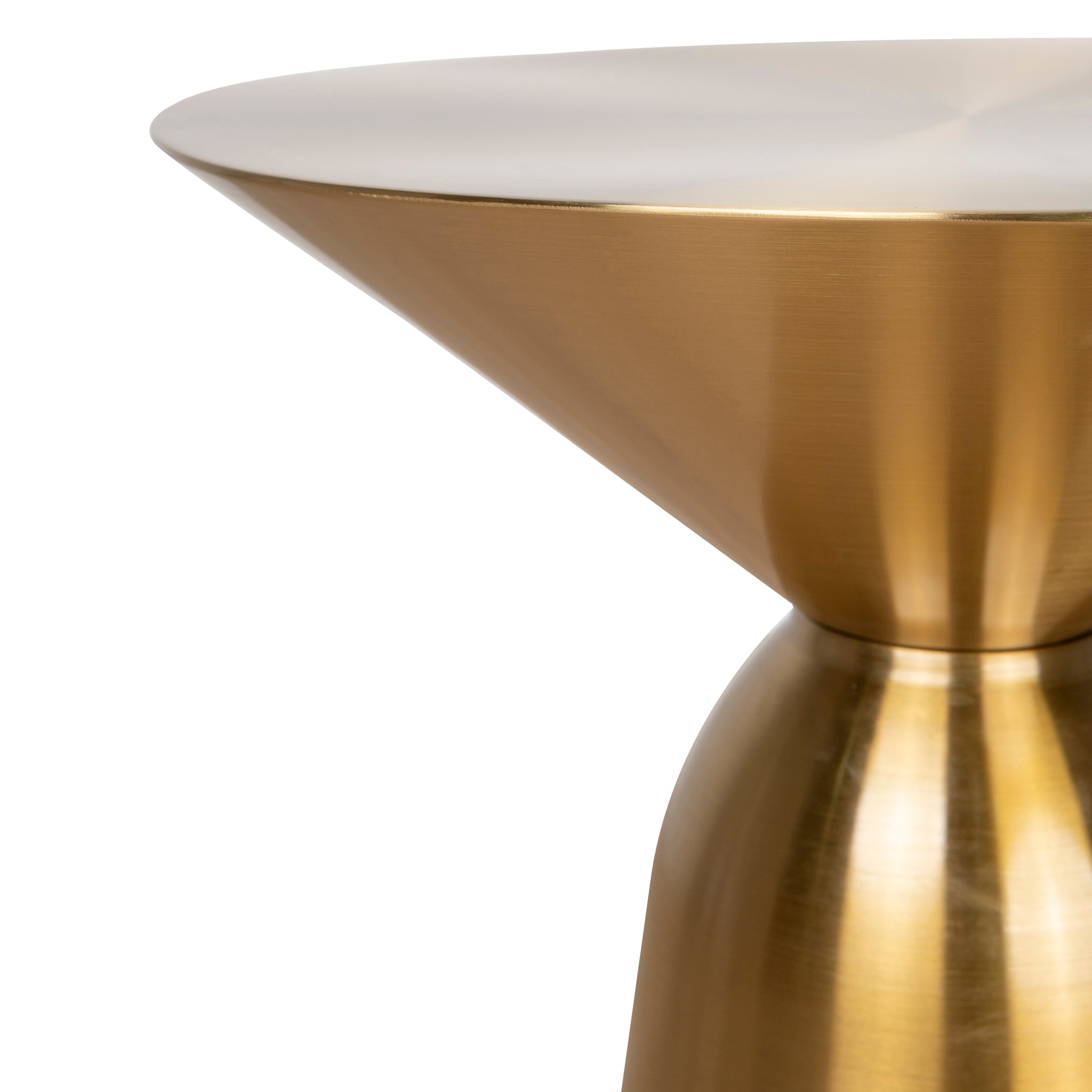 45cm Round Capri Side Table - Gold
