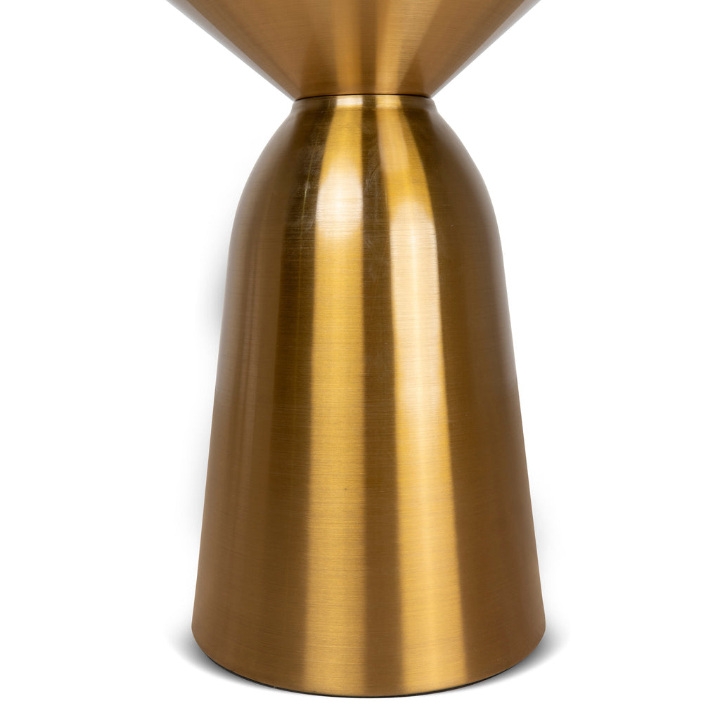 45cm Round Capri Side Table - Gold