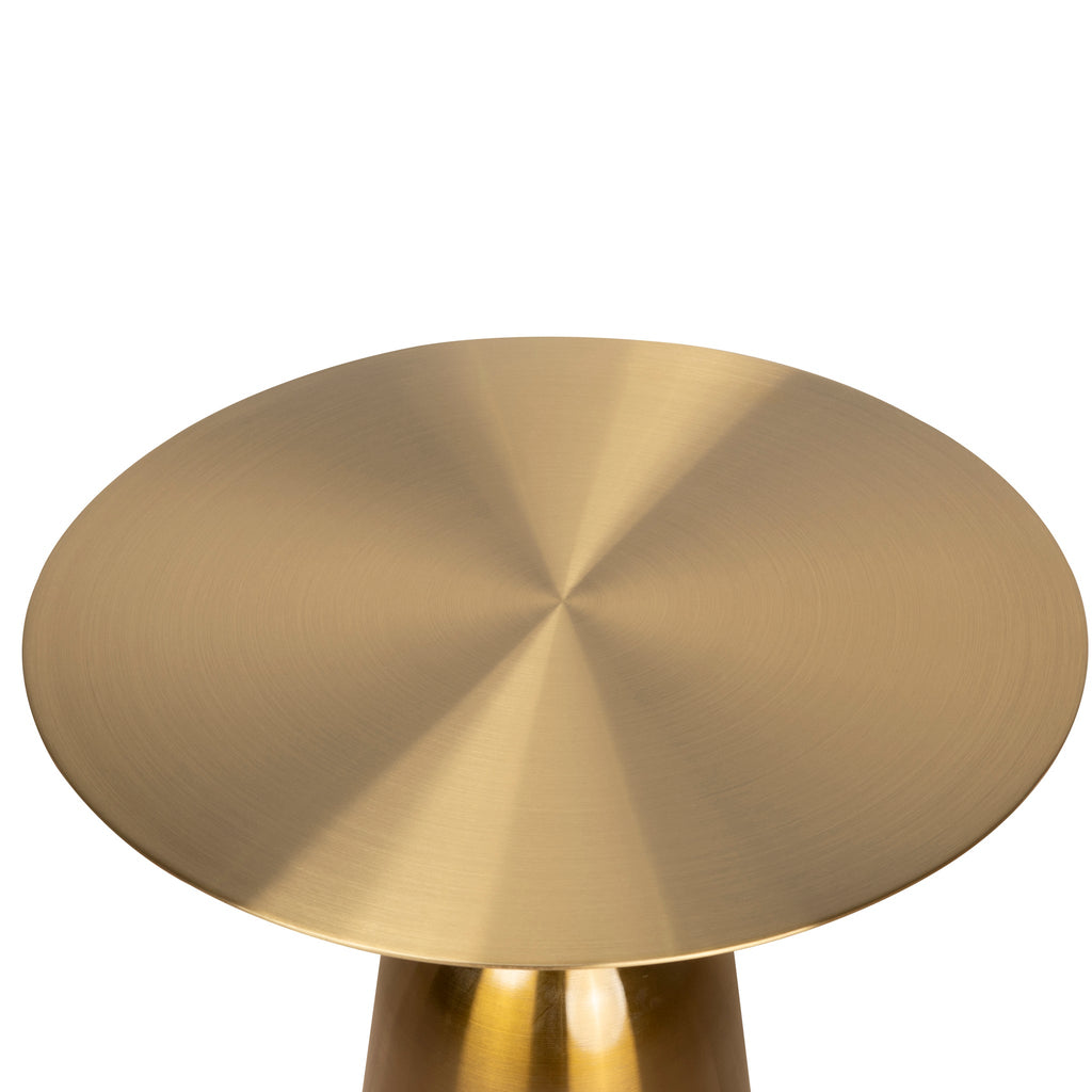 45cm Round Capri Side Table - Gold