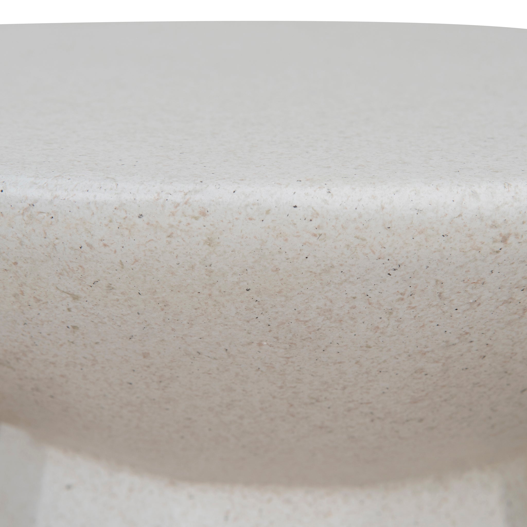 42cm Fibre Glass Capri Side Table - White