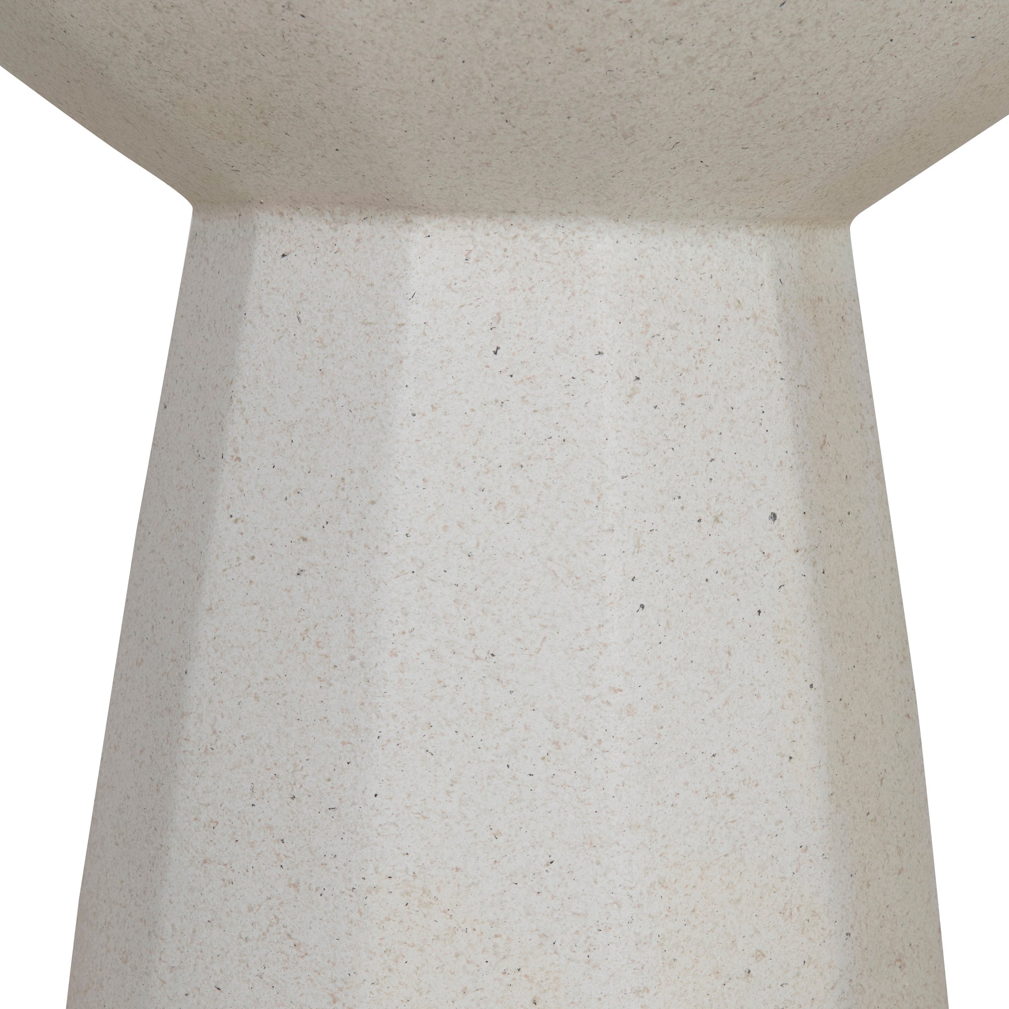 42cm Fibre Glass Capri Side Table - White