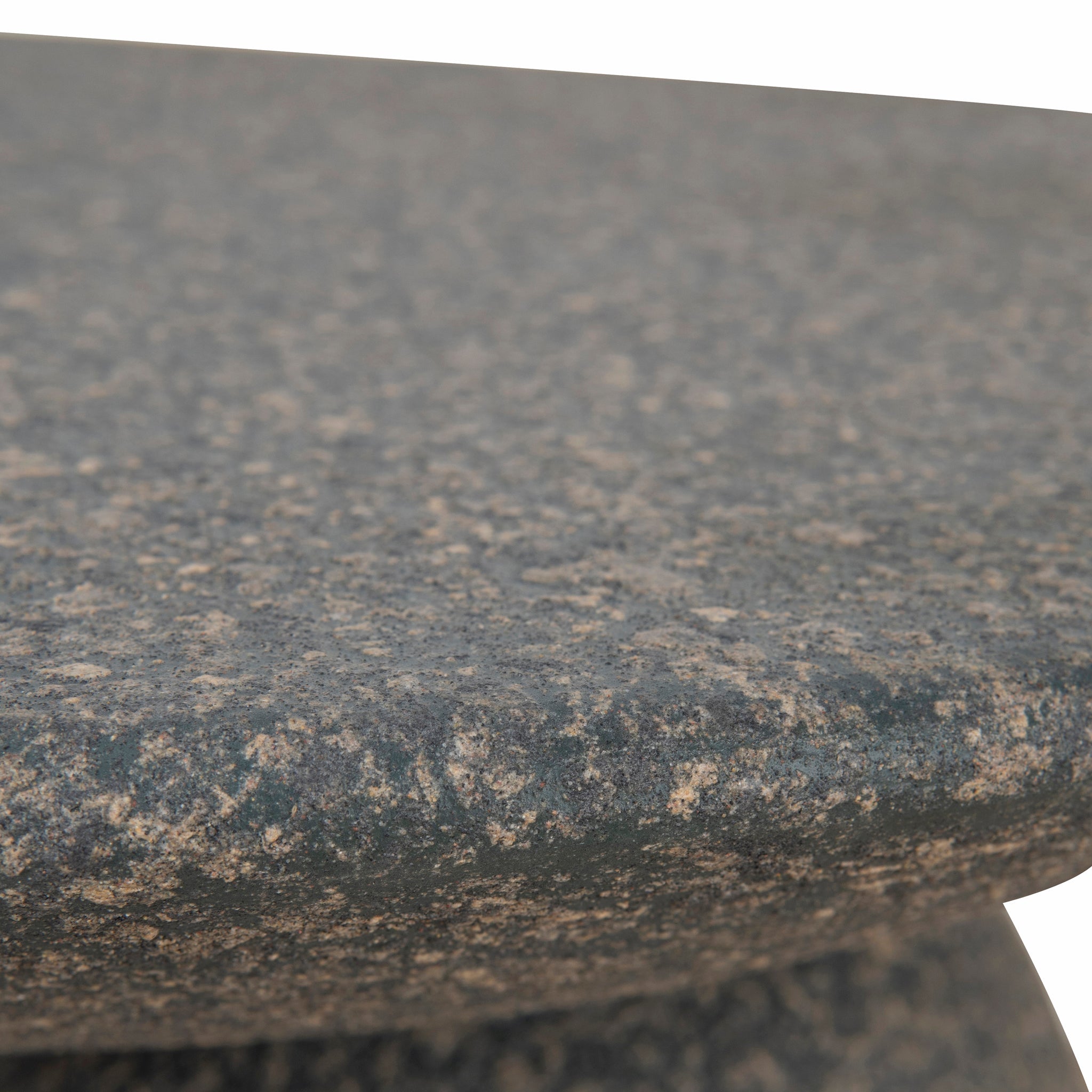 42cm Fibre Glass Capri Side Table - Charcoal Latte