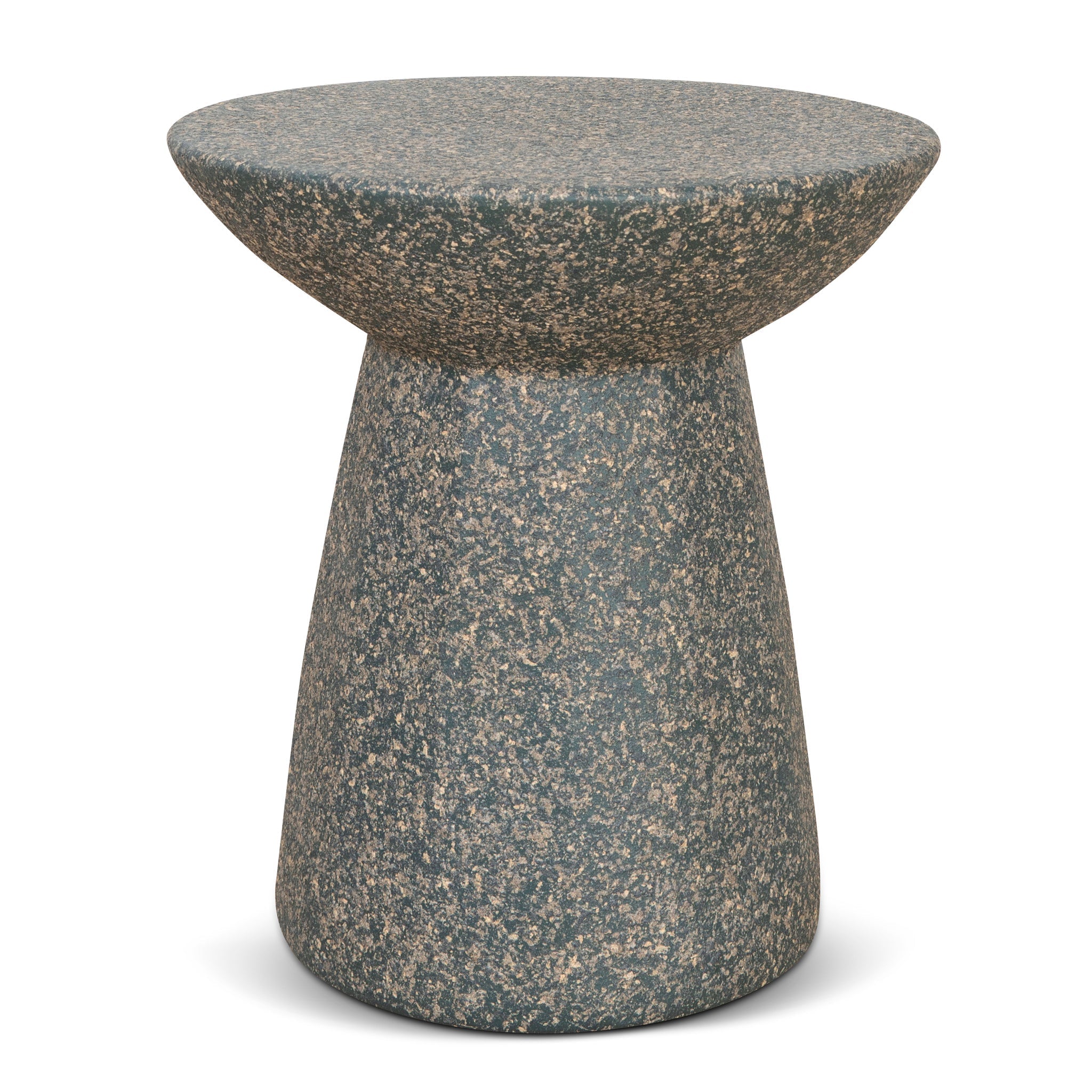 42cm Fibre Glass Capri Side Table - Charcoal Latte