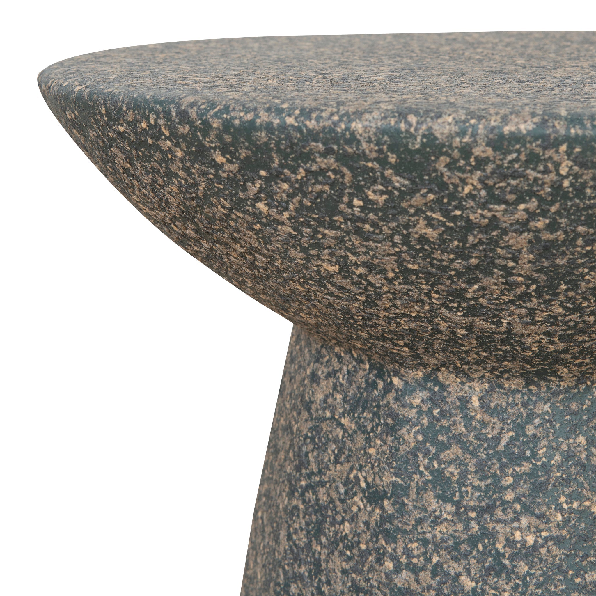 42cm Fibre Glass Capri Side Table - Charcoal Latte