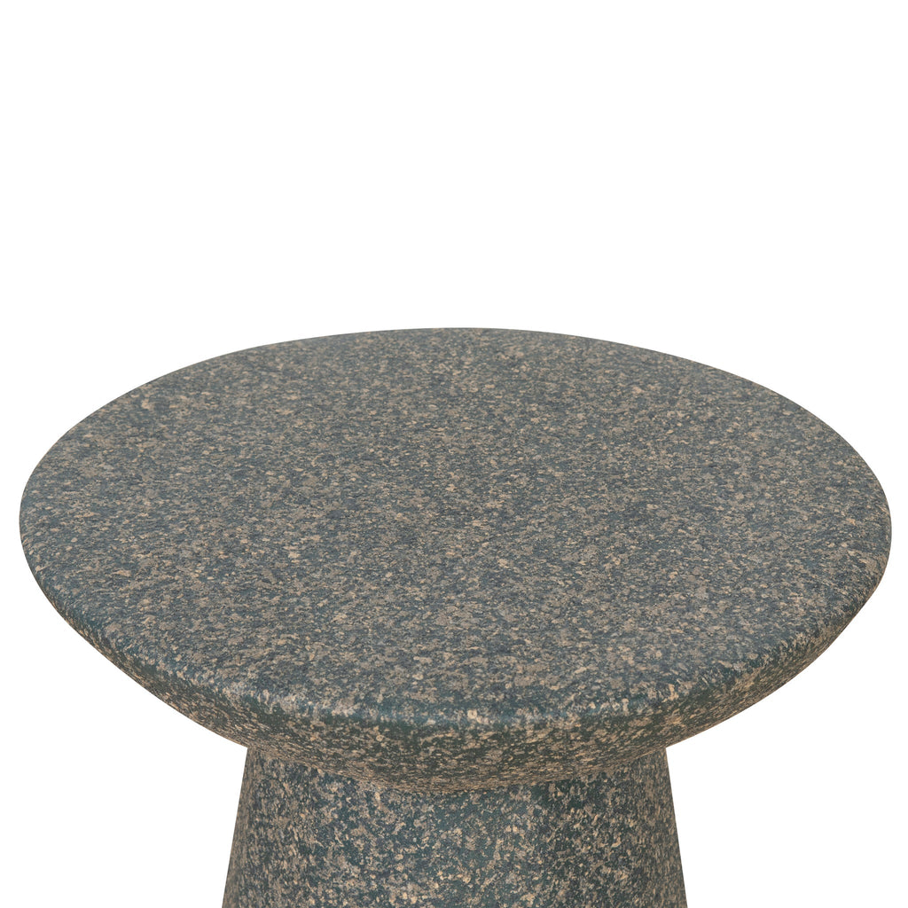 42cm Fibre Glass Capri Side Table - Charcoal Latte