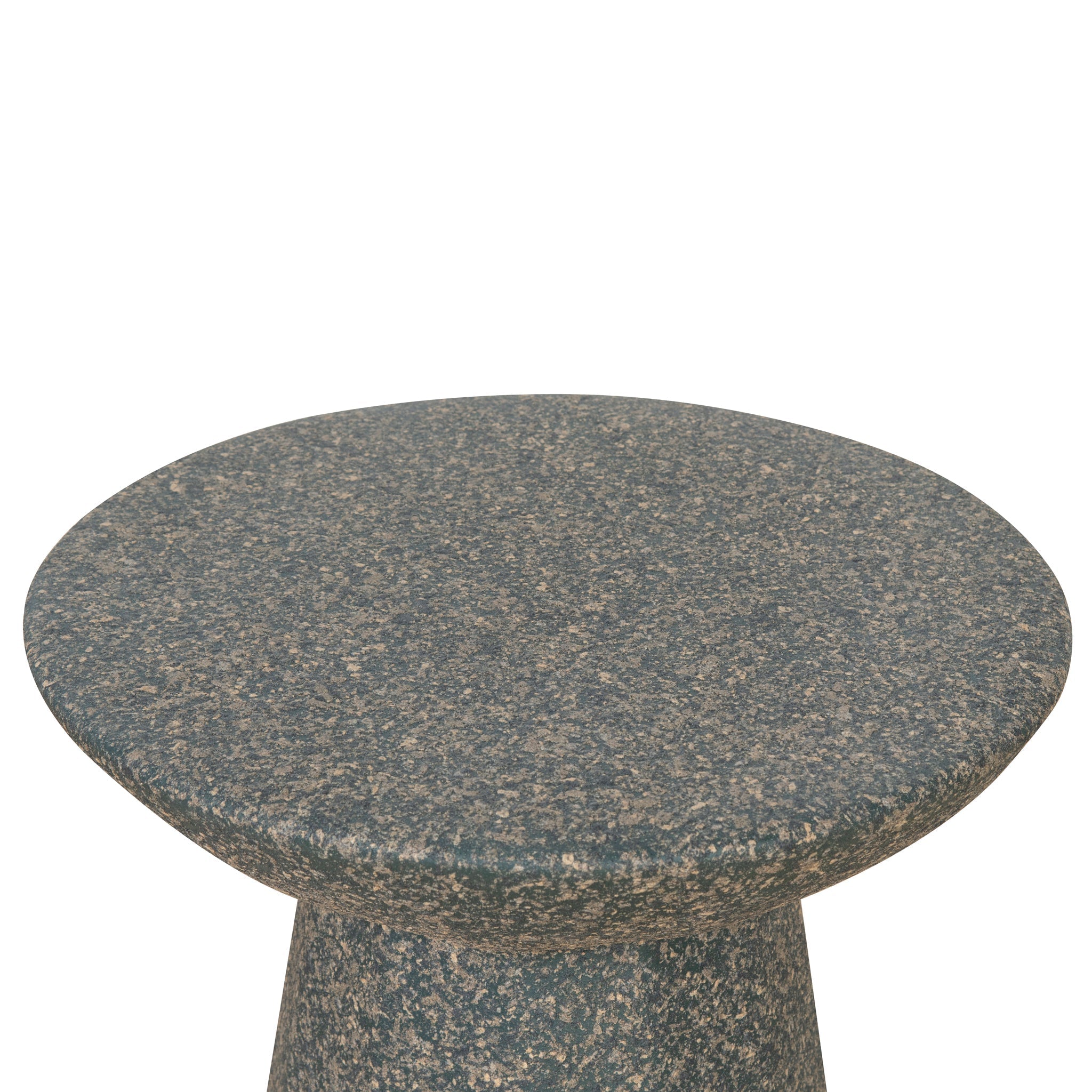 42cm Fibre Glass Capri Side Table - Charcoal Latte