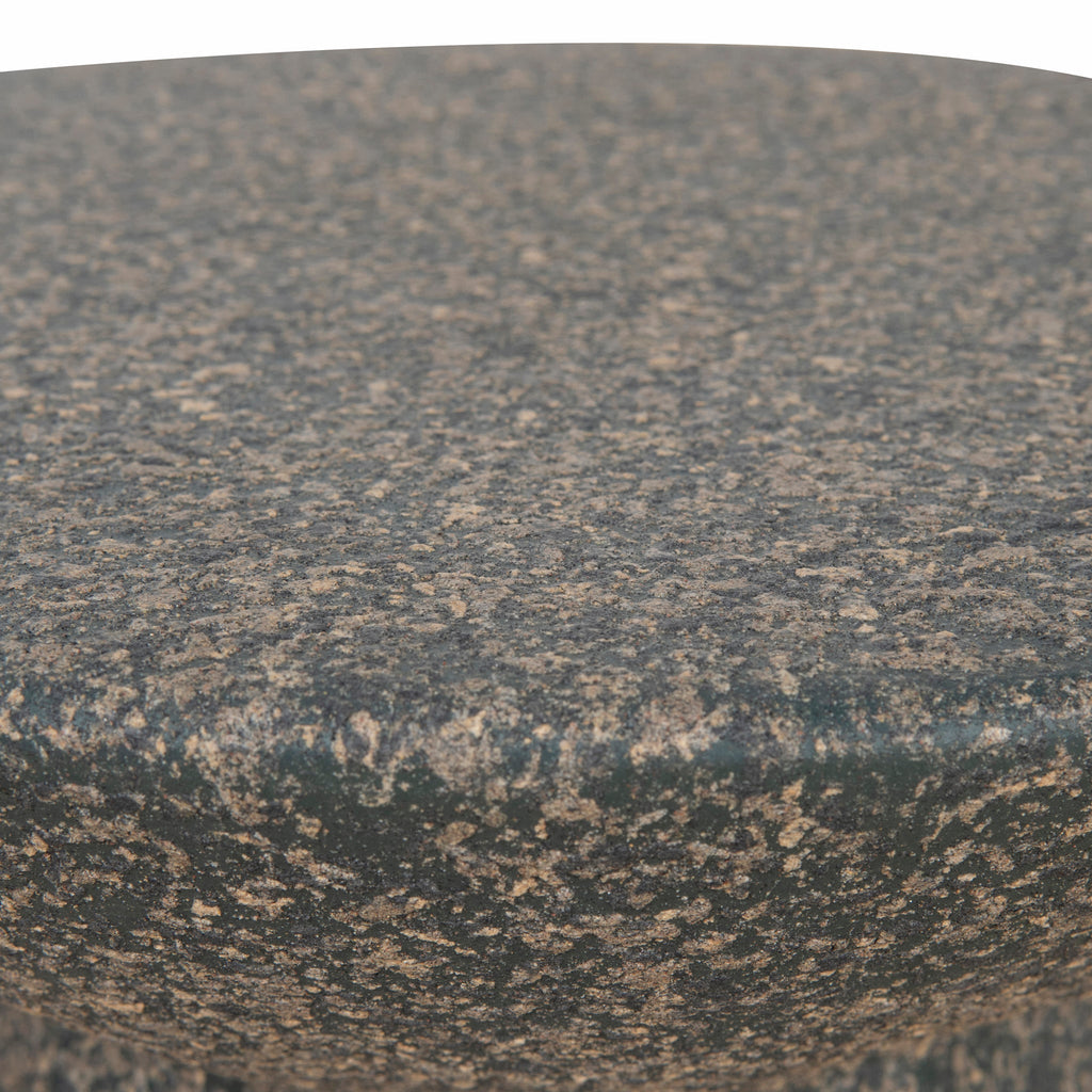 42cm Fibre Glass Capri Side Table - Charcoal Latte