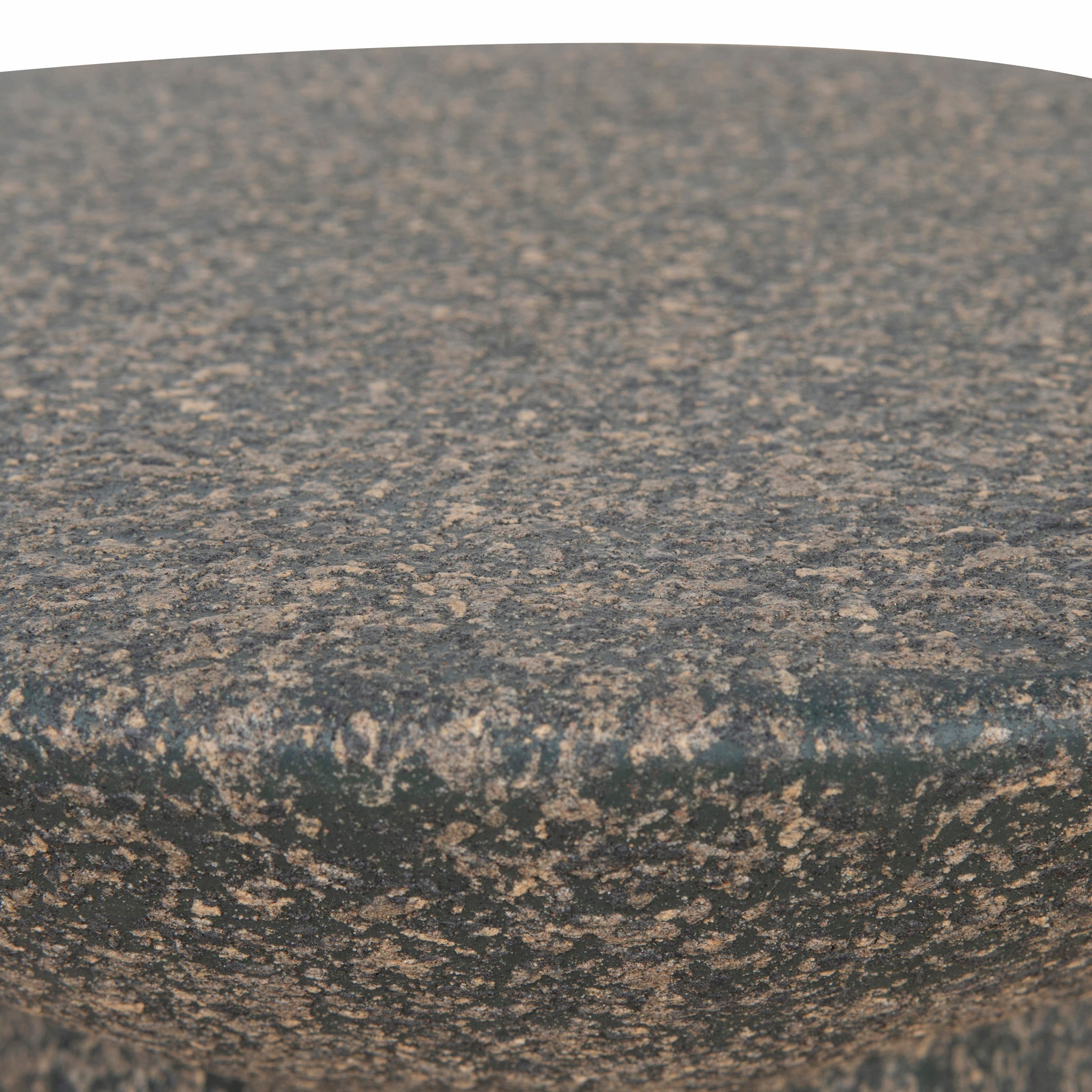 60cm Fibre Glass Capri Side Table - Charcoal Latte