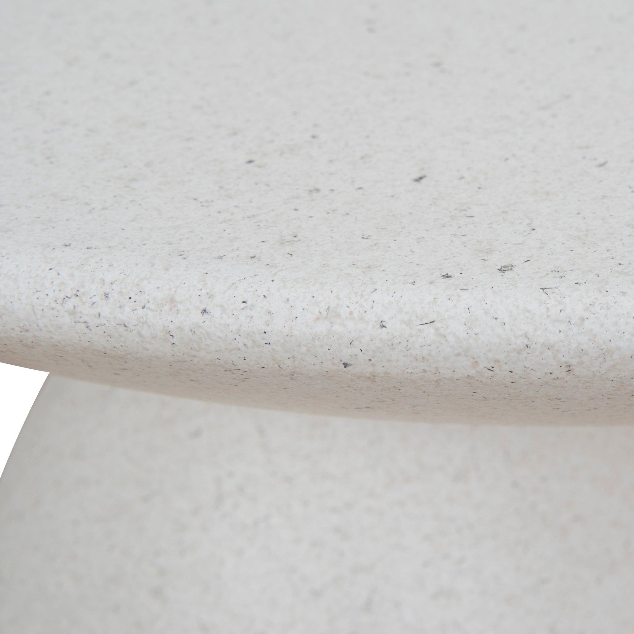 60cm Fibre Glass Capri Side Table - White