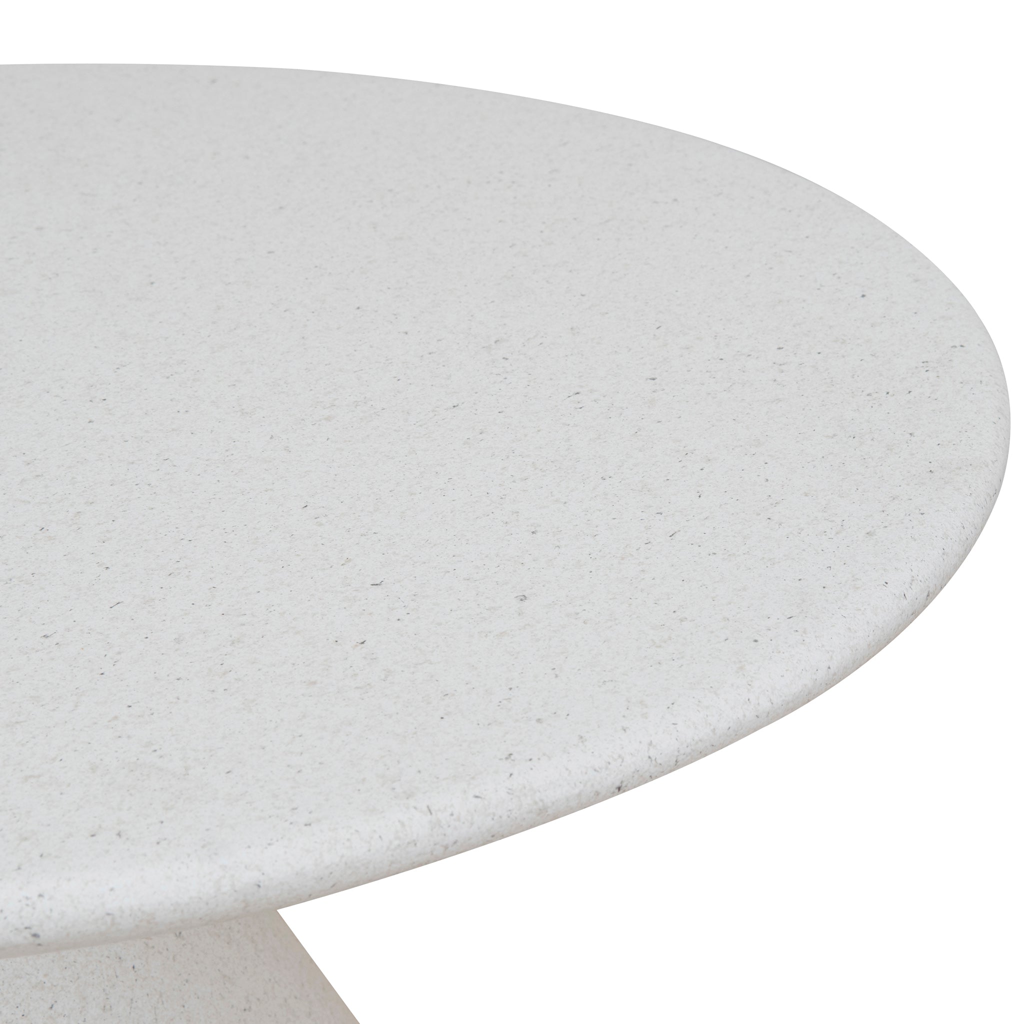 60cm Fibre Glass Capri Side Table - White