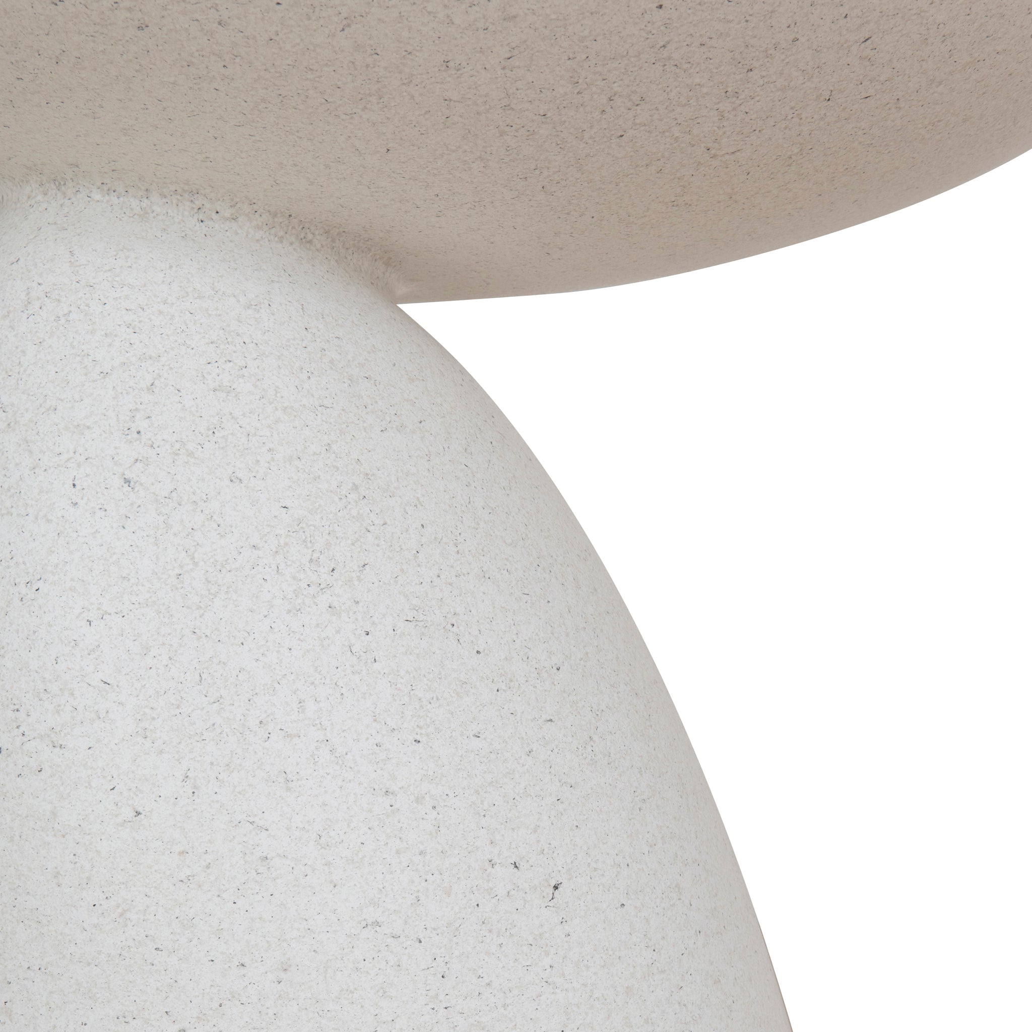 60cm Fibre Glass Capri Side Table - White
