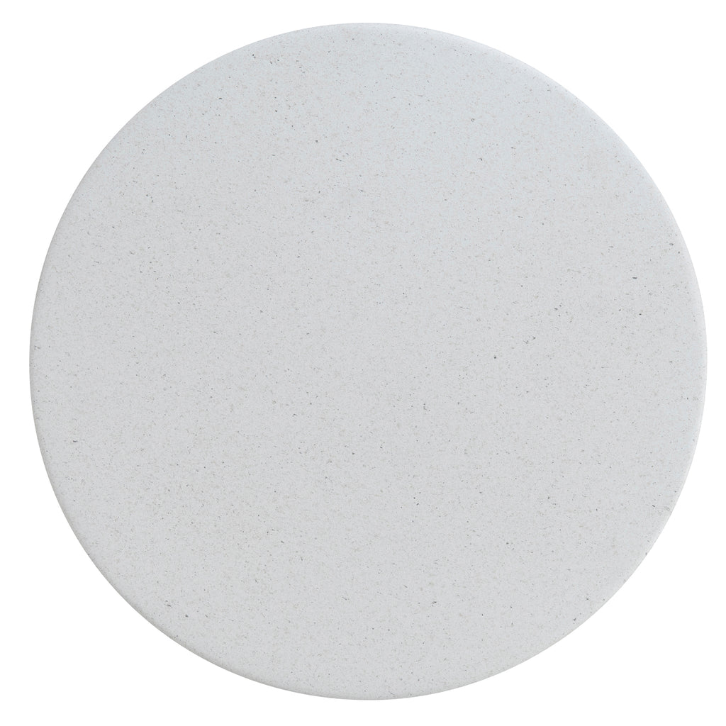 60cm Fibre Glass Capri Side Table - White