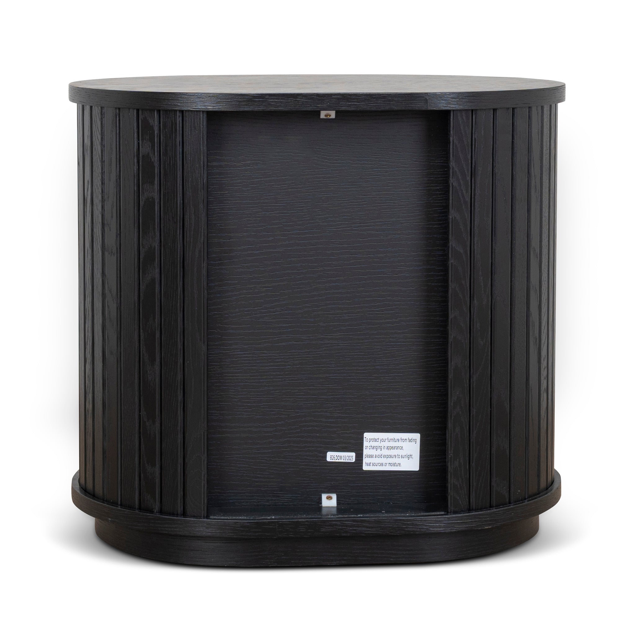 55cm Capri Side Table - Full Black