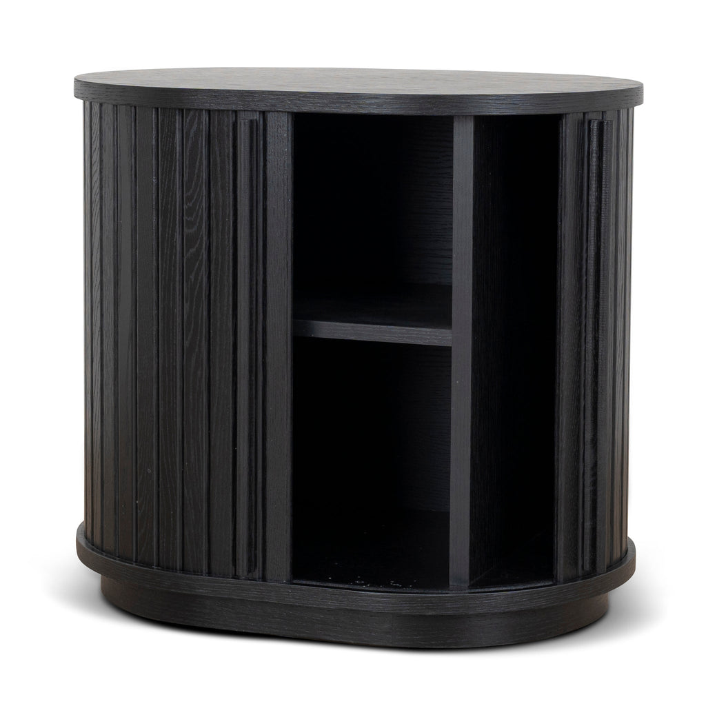 55cm Capri Side Table - Full Black