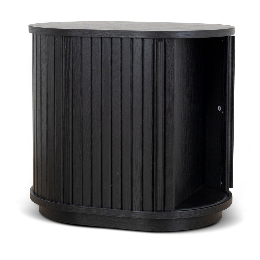 55cm Capri Side Table - Full Black
