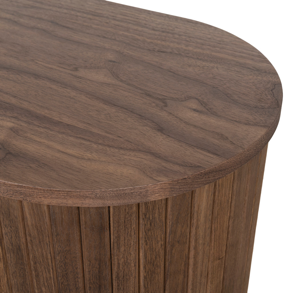 55cm Capri Side Table - Walnut