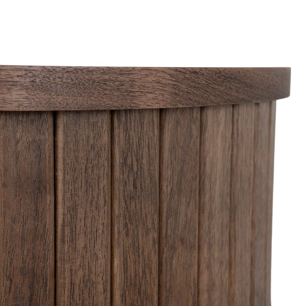 55cm Capri Side Table - Walnut