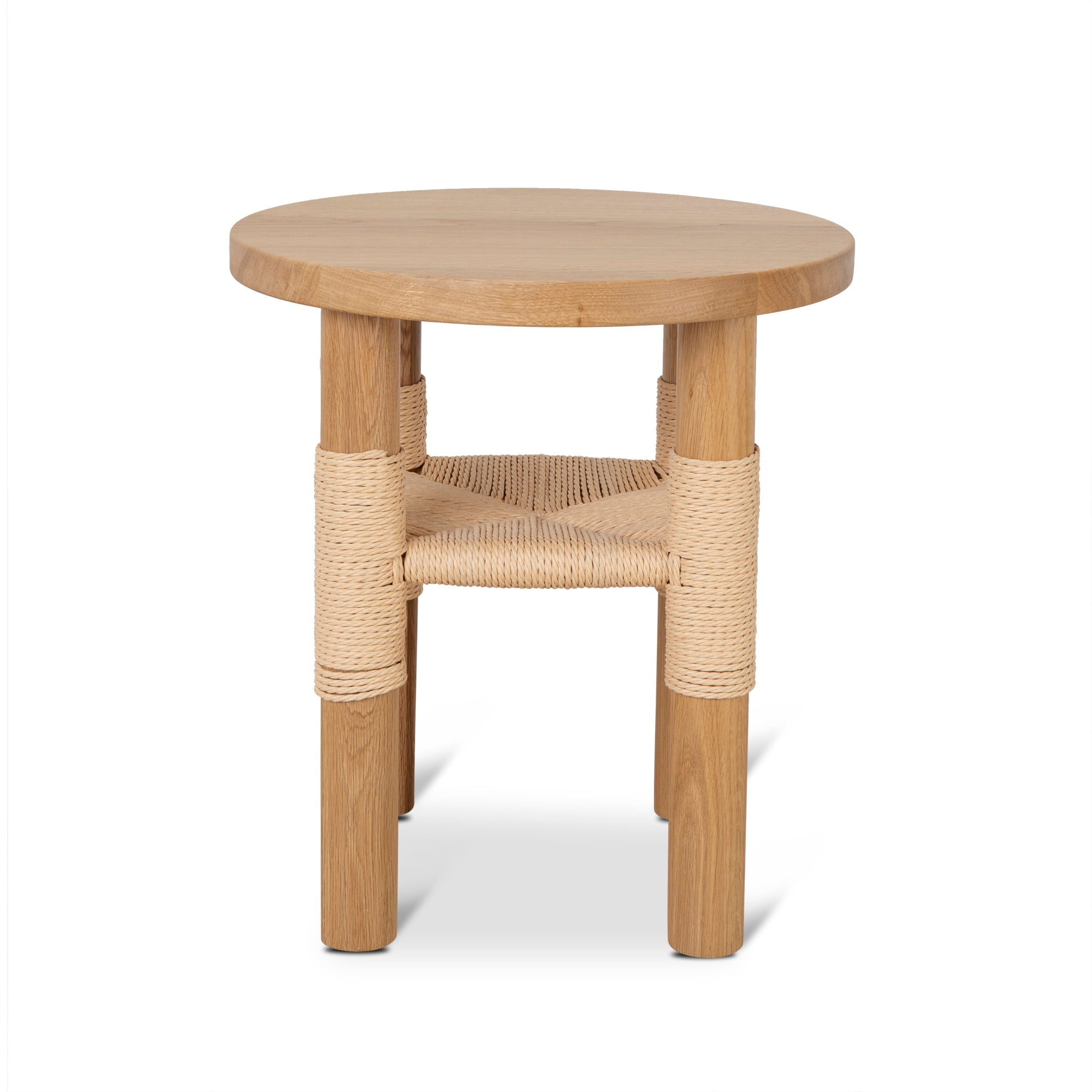 42cm Round Capri Side Table - Natural