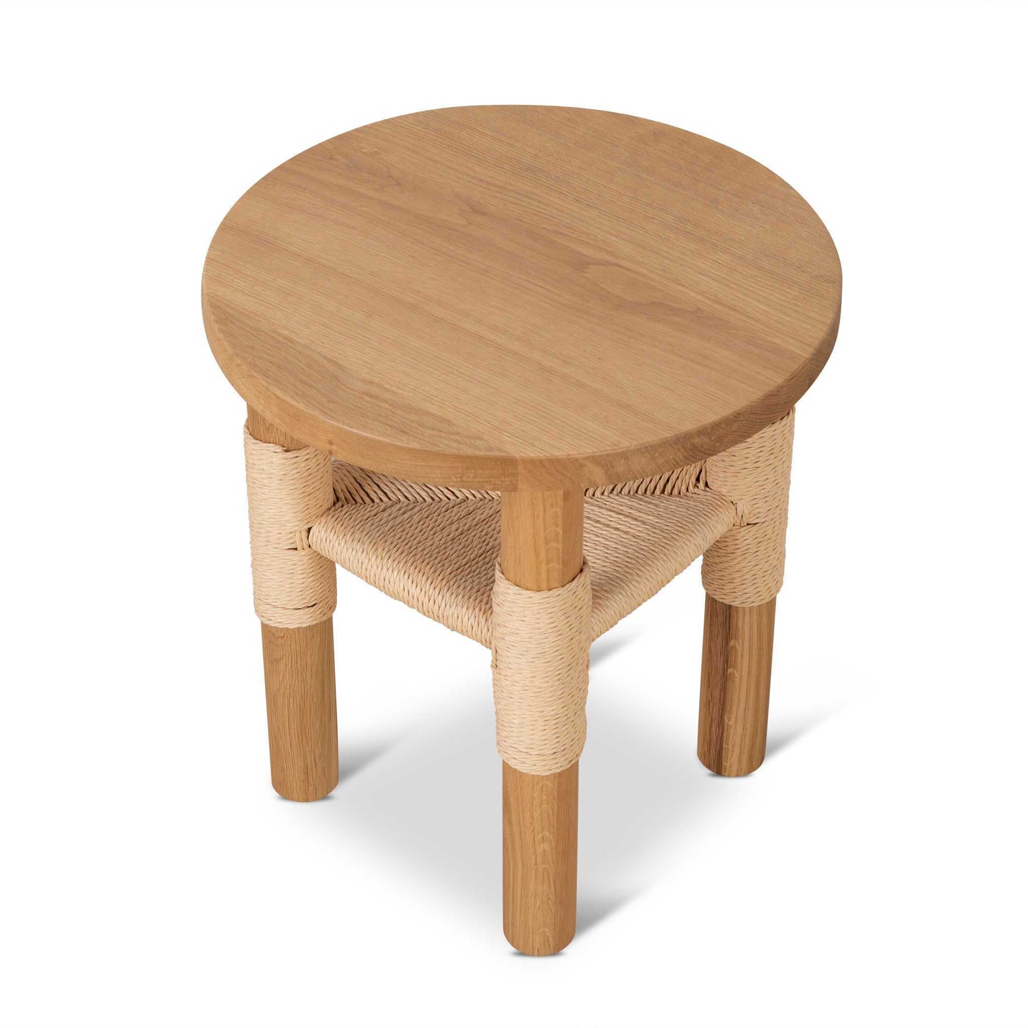 42cm Round Capri Side Table - Natural