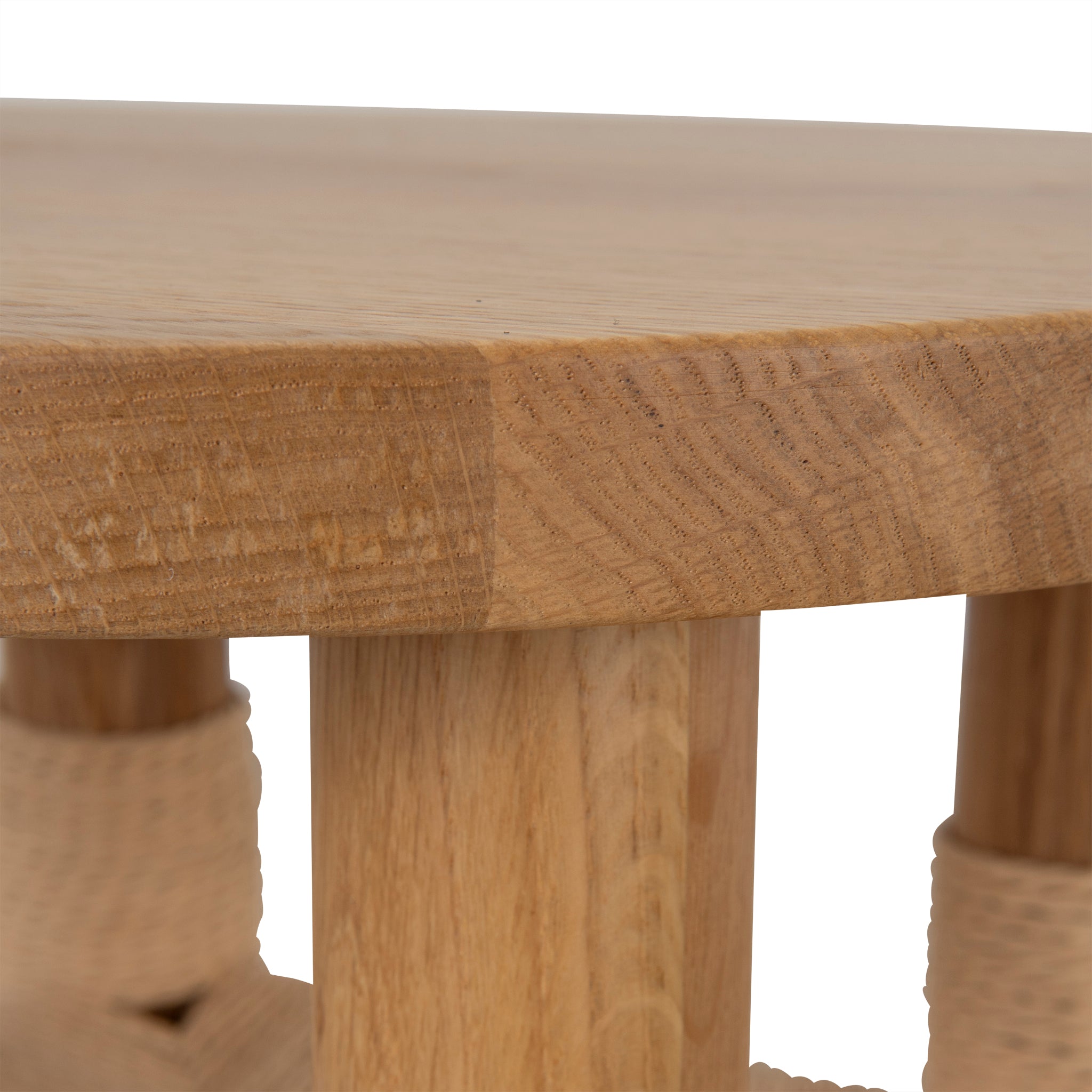 42cm Round Capri Side Table - Natural