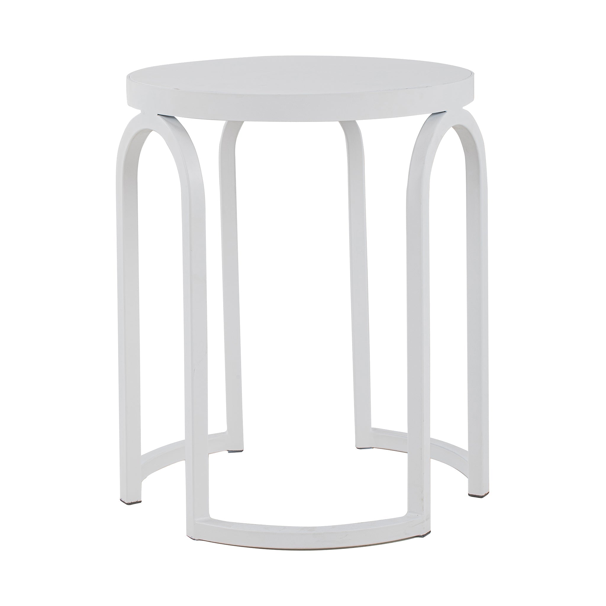 Oak Capri Side Table - Full White