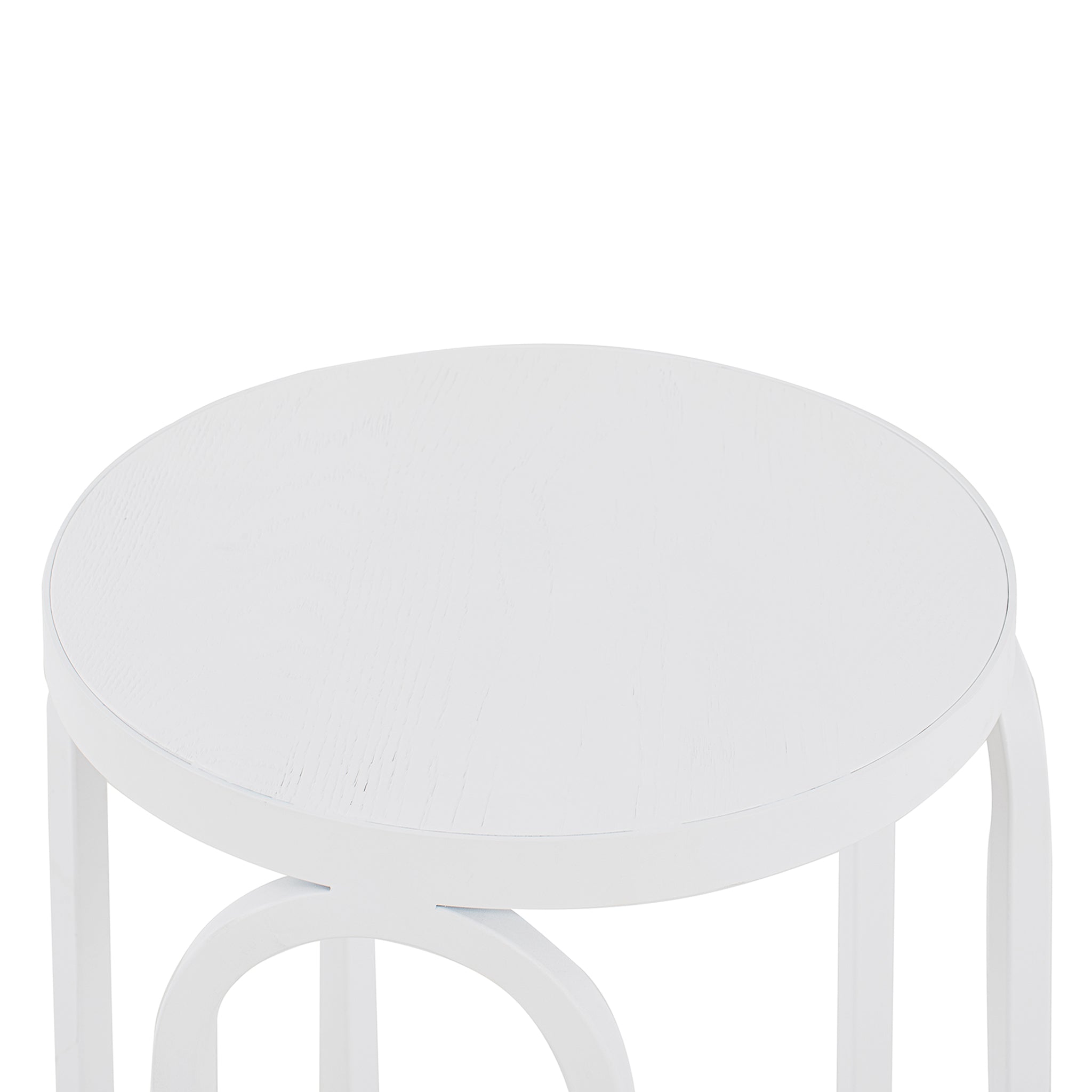 Oak Capri Side Table - Full White