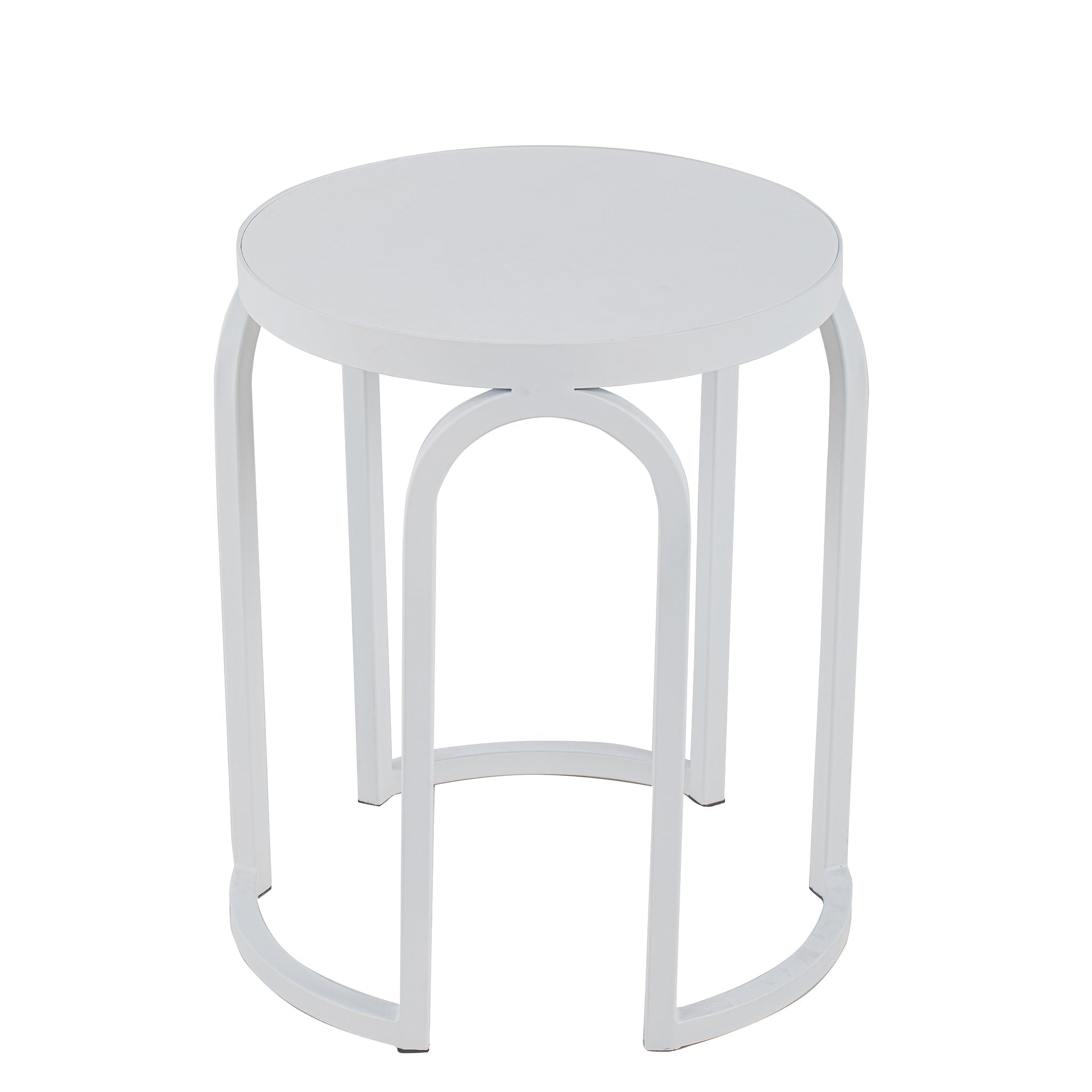 Oak Capri Side Table - Full White