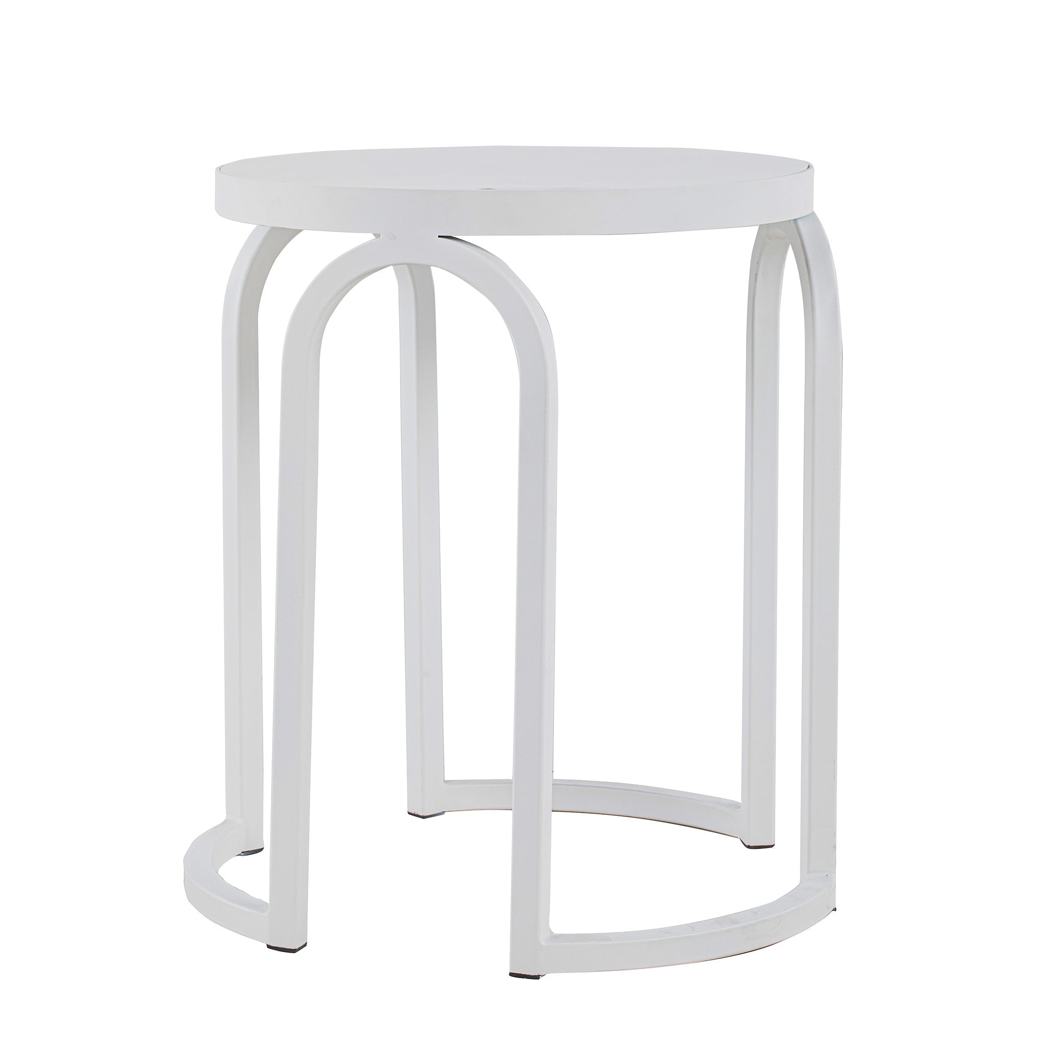 Oak Capri Side Table - Full White