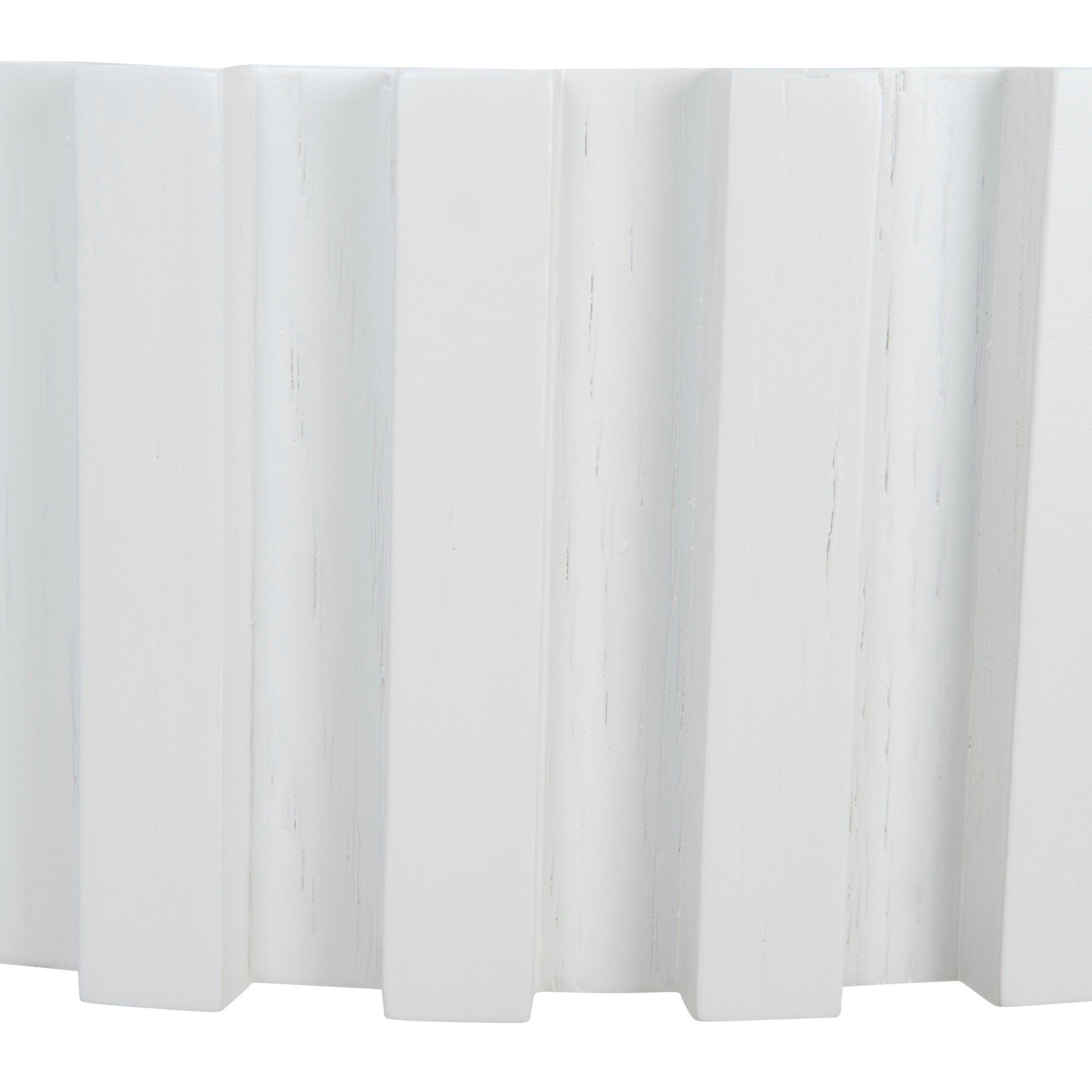 50cm Round Capri Side Table - Full White